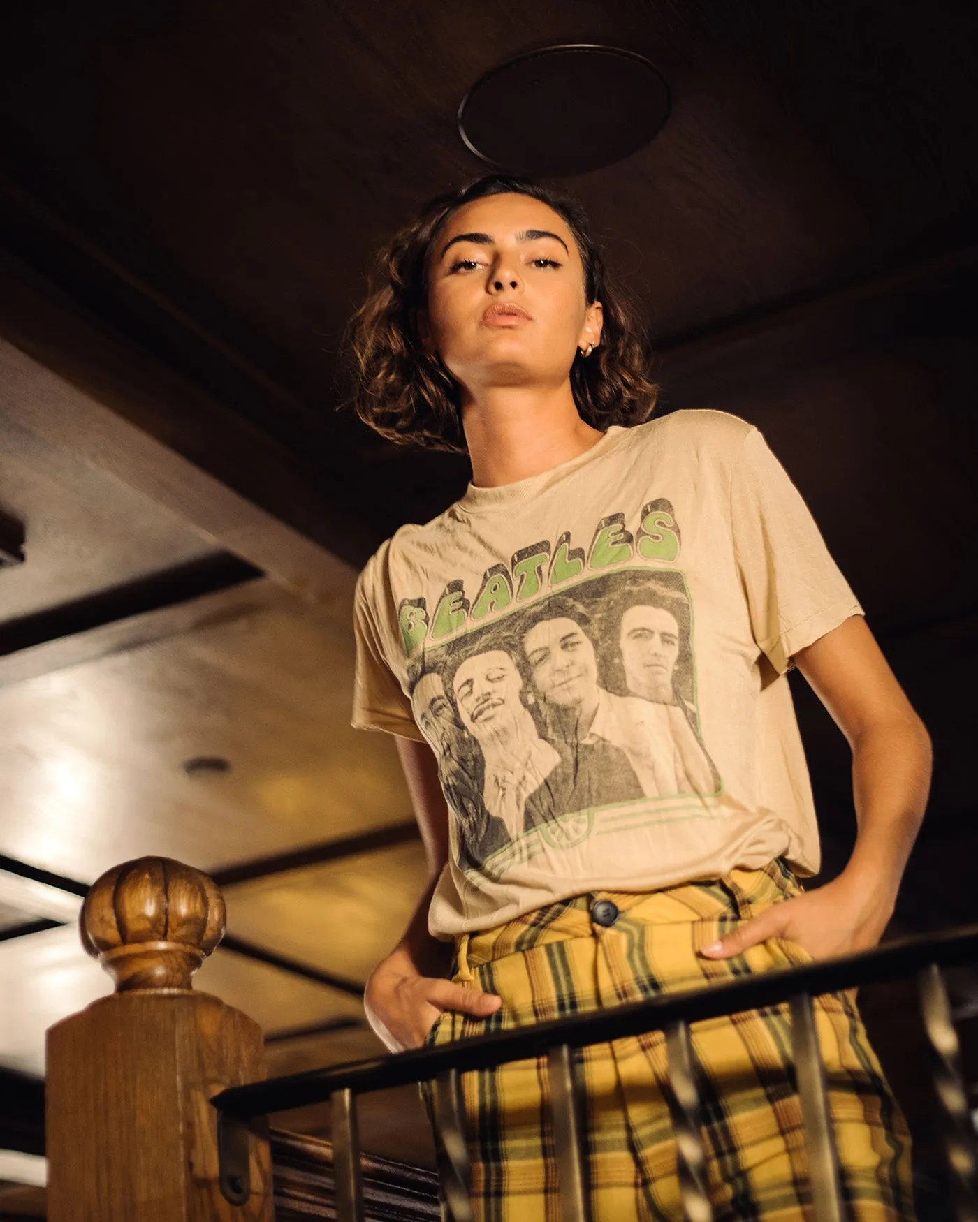 Women's The Beatles Apple Vintage Tissue Tee sold by Junk Food Clothing product image thumbnail 2