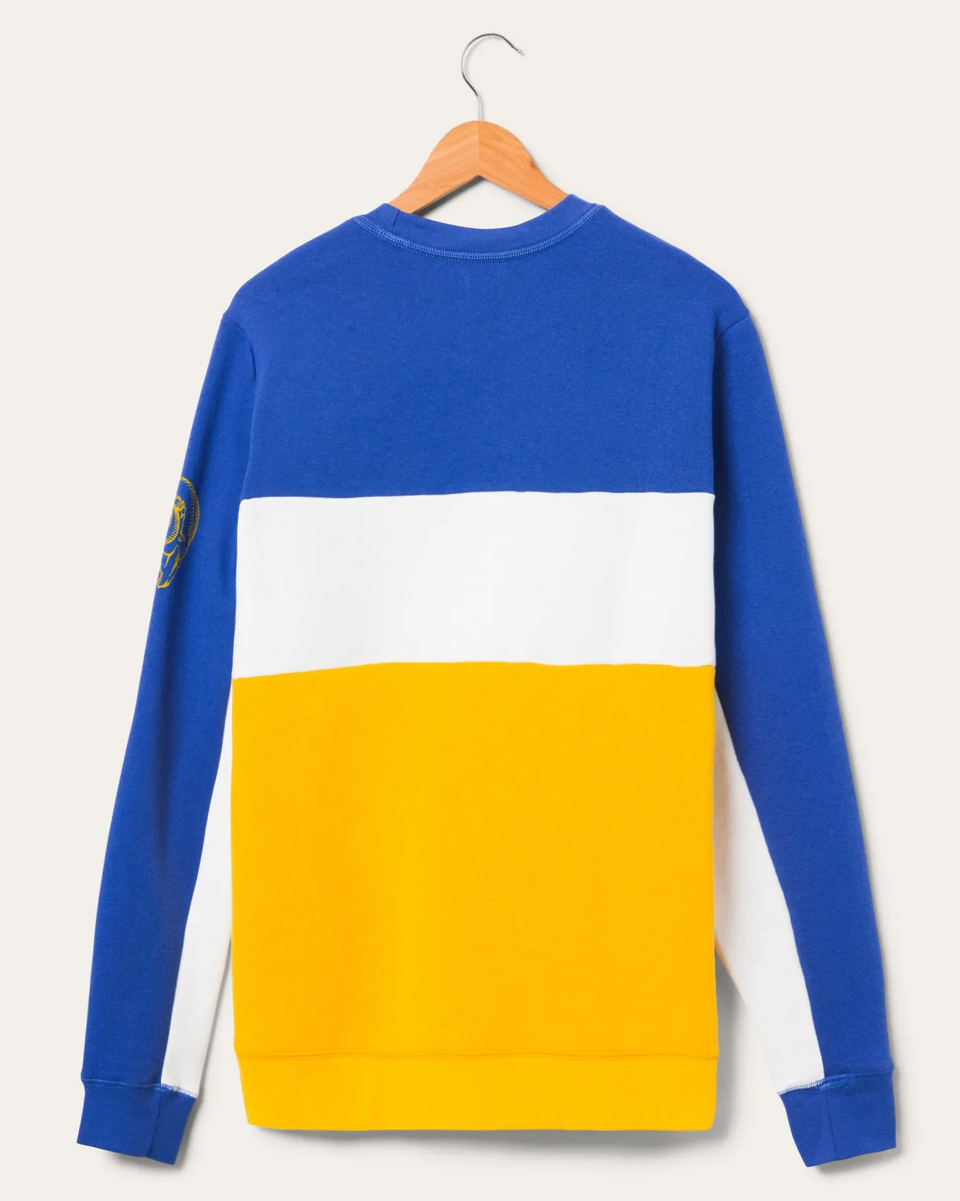Los Angeles Rams Color Block Crew Fleece sold by Junk Food Clothing product image thumbnail 2