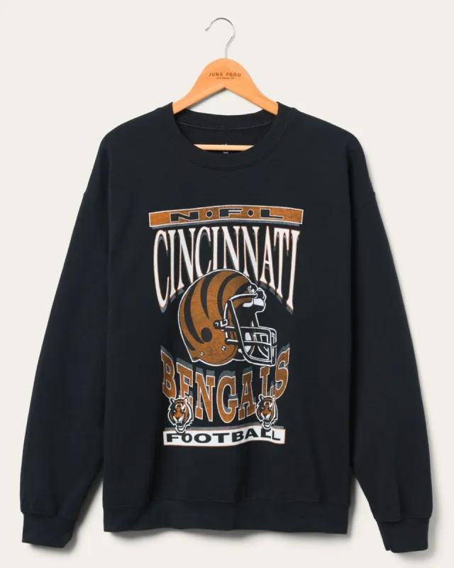 Cincinnati Bengals Helmet Flea Market Crew sold by Junk Food Clothing