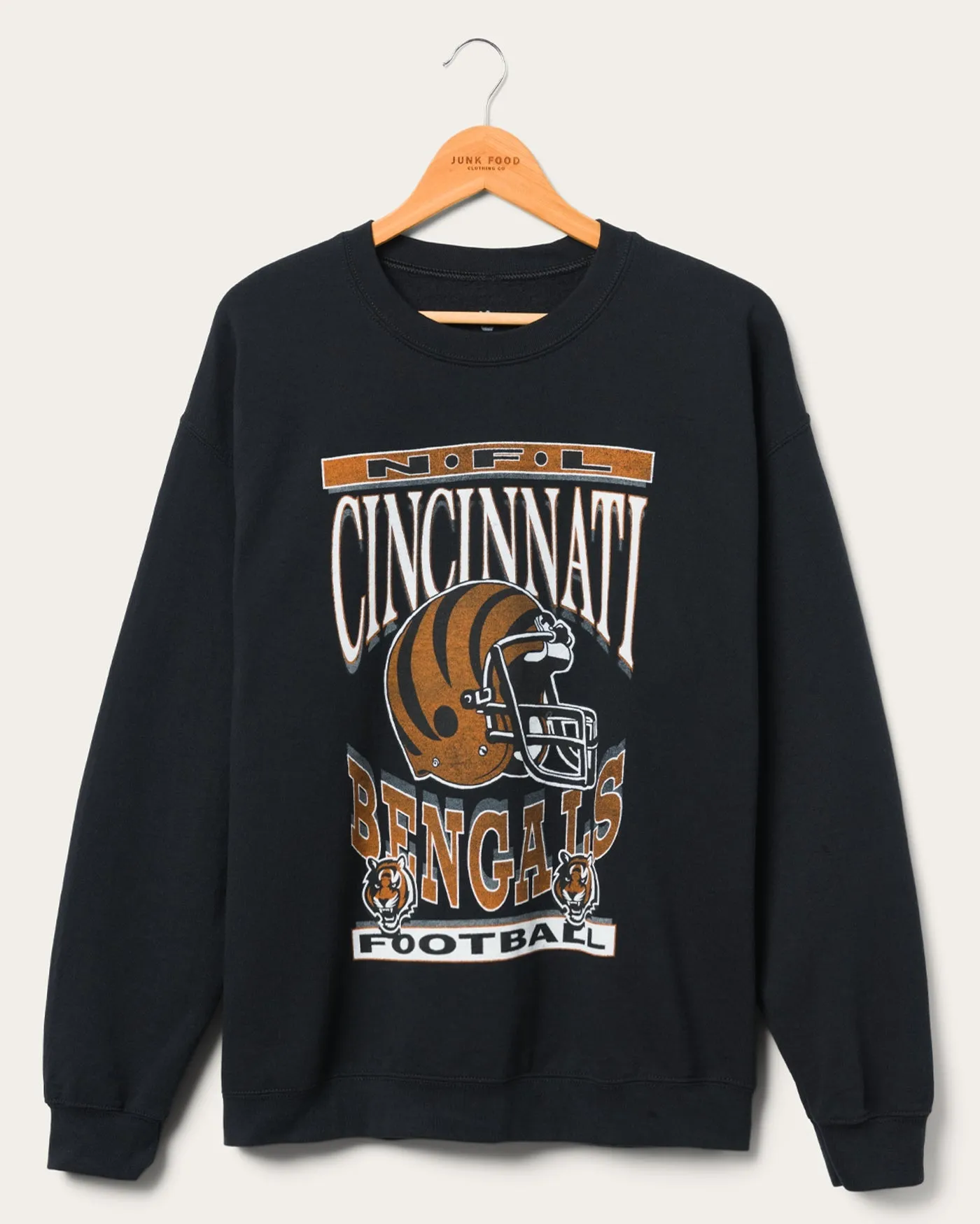 Cincinnati Bengals Helmet Flea Market Crew sold by Junk Food Clothing