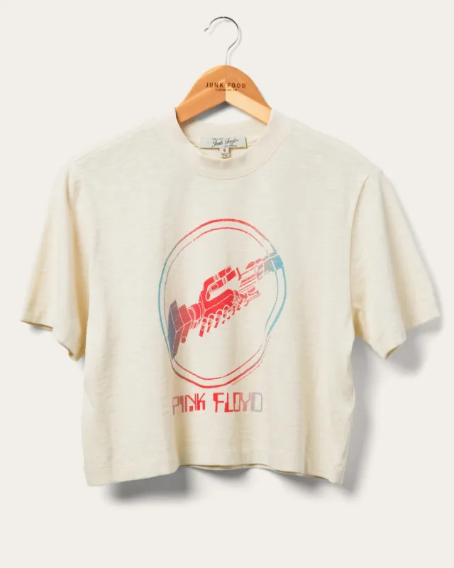 WOMENS PINK FLOYD WISH YOU WERE HERE CROP SLUB TEE sold by Junk Food Clothing