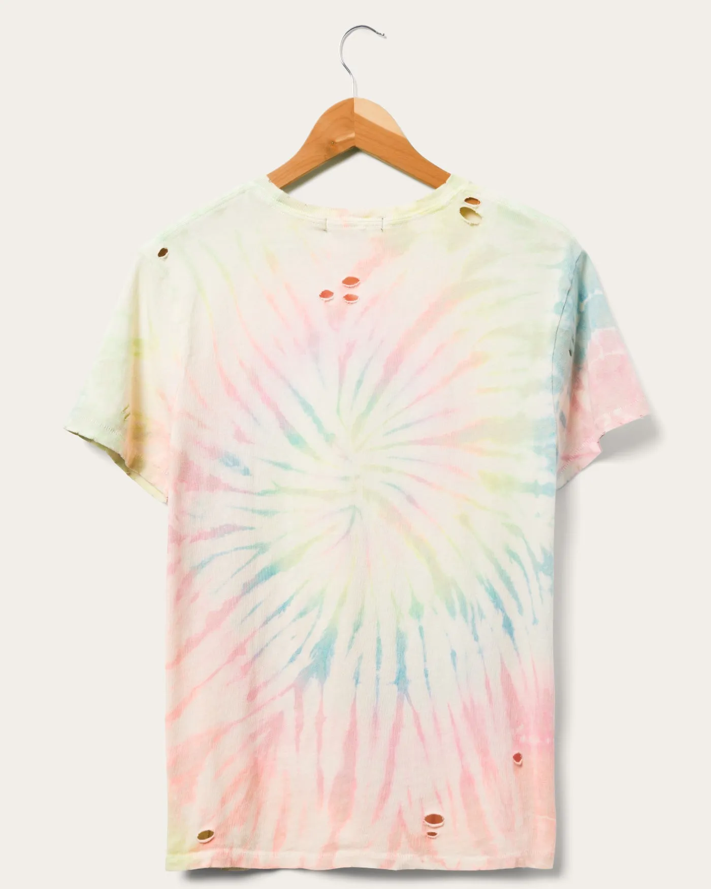 Women's Vintage Tie Dye Destroy Tee sold by Junk Food Clothing product image thumbnail 3