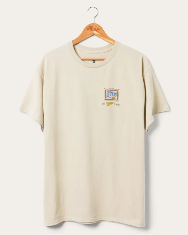 Miller Lite Stain Glass Flea Market Tee sold by Junk Food Clothing