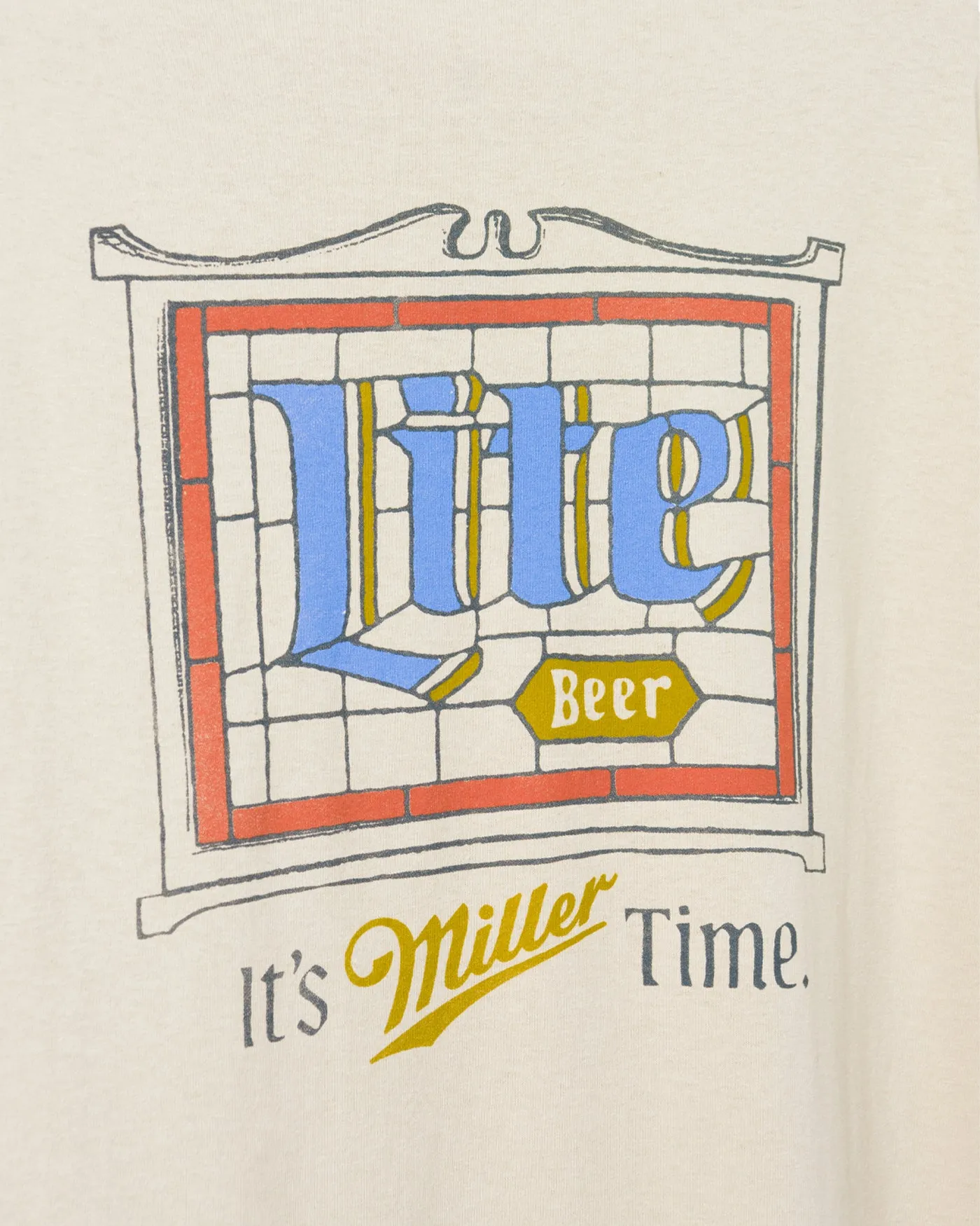 Miller Lite Stain Glass Flea Market Tee sold by Junk Food Clothing product image thumbnail 5