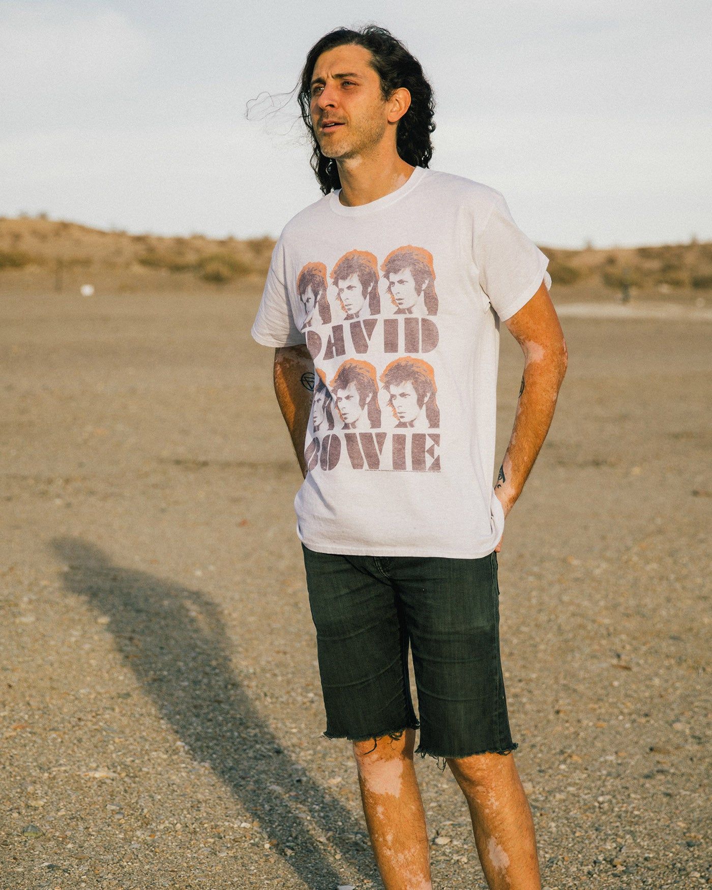 David Bowie Faces Vintage Tee sold by Junk Food Clothing product image thumbnail 2