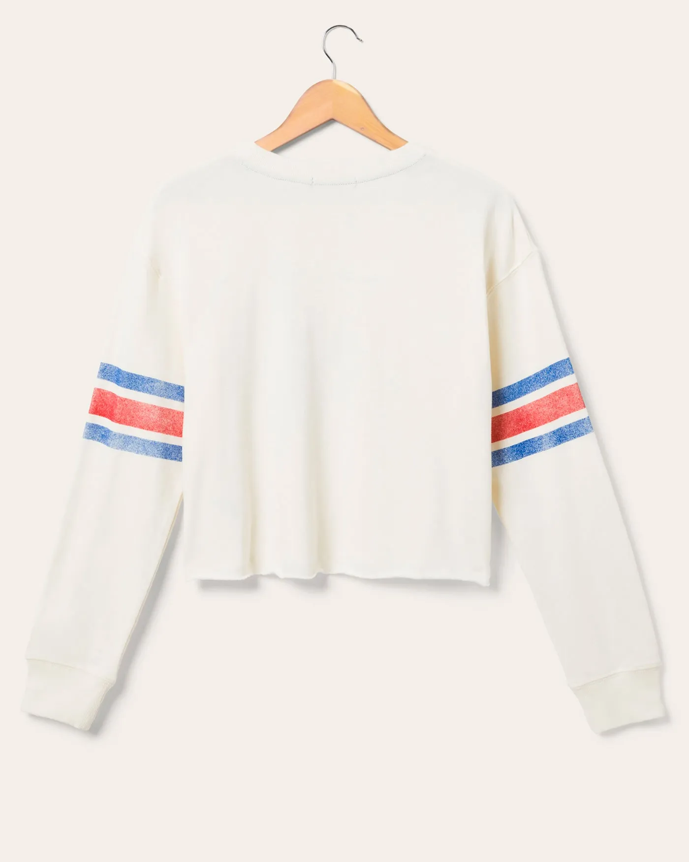 Women's Buffalo Bills Kickoff Crop Crew Fleece sold by Junk Food Clothing product image thumbnail 2