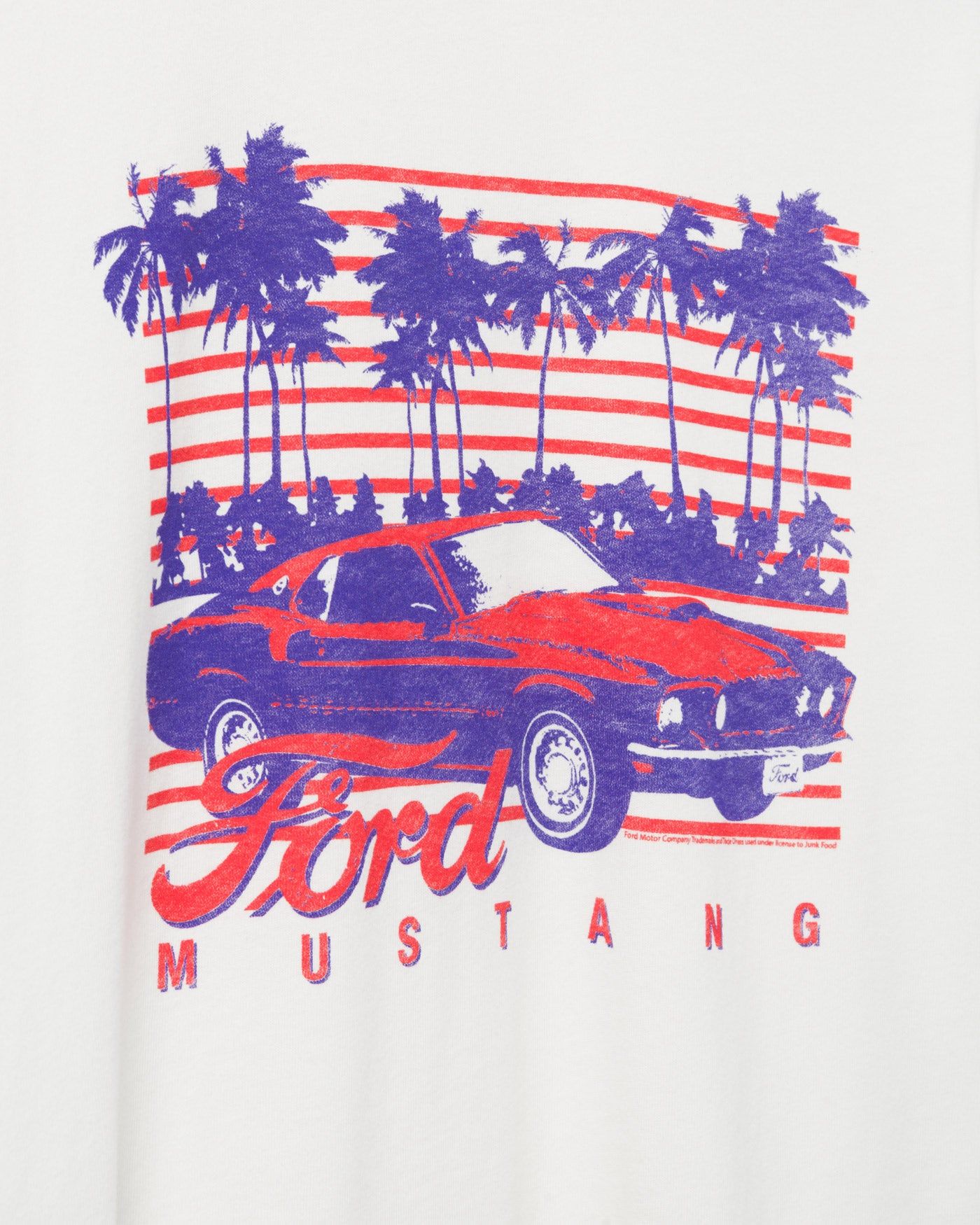 Women's Ford Mustang Palms Vintage Tee sold by Junk Food Clothing product image thumbnail 4