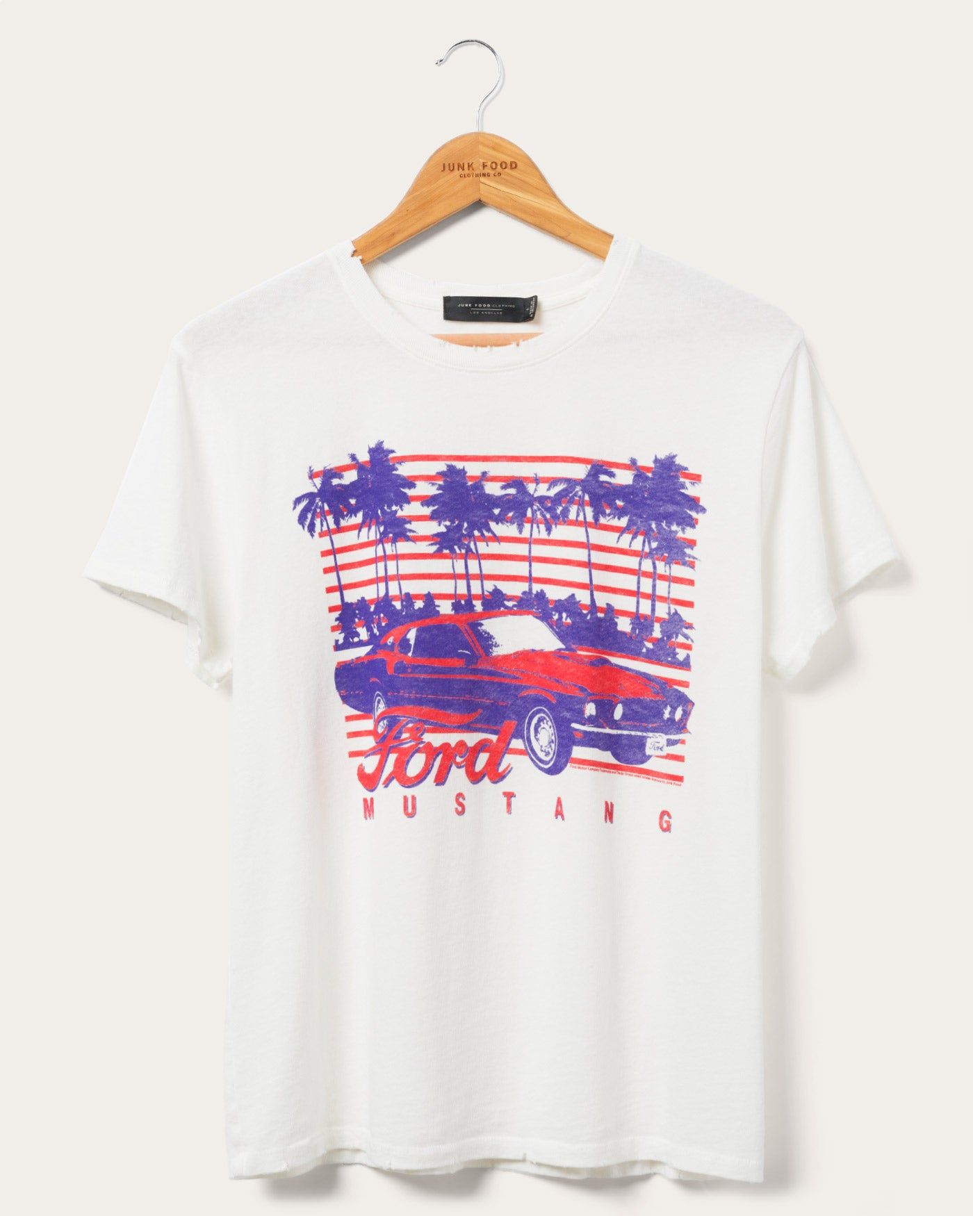 Women's Ford Mustang Palms Vintage Tee sold by Junk Food Clothing