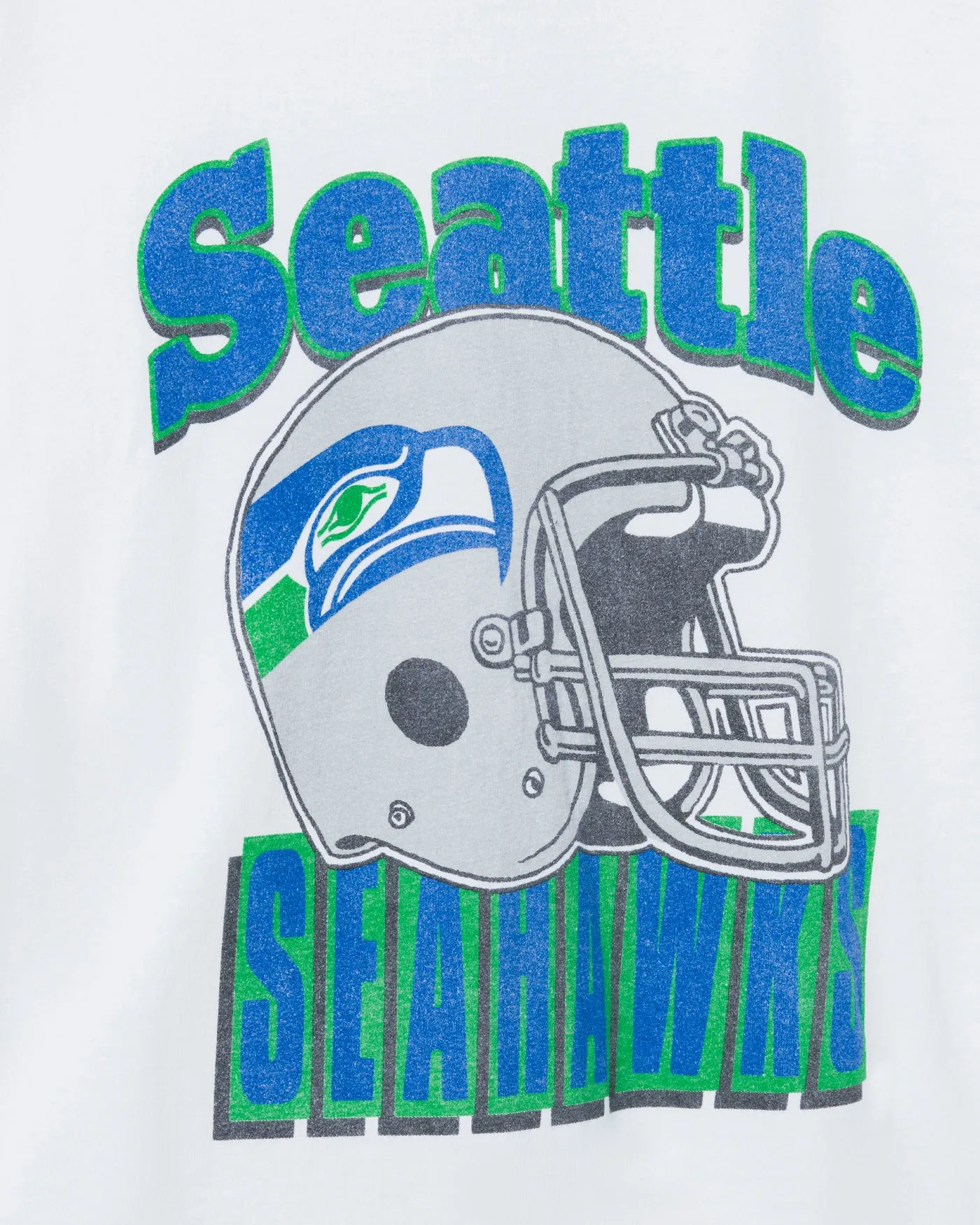 Seattle Seahawks Throwback Helmet Flea Market Tee sold by Junk Food Clothing product image thumbnail 3