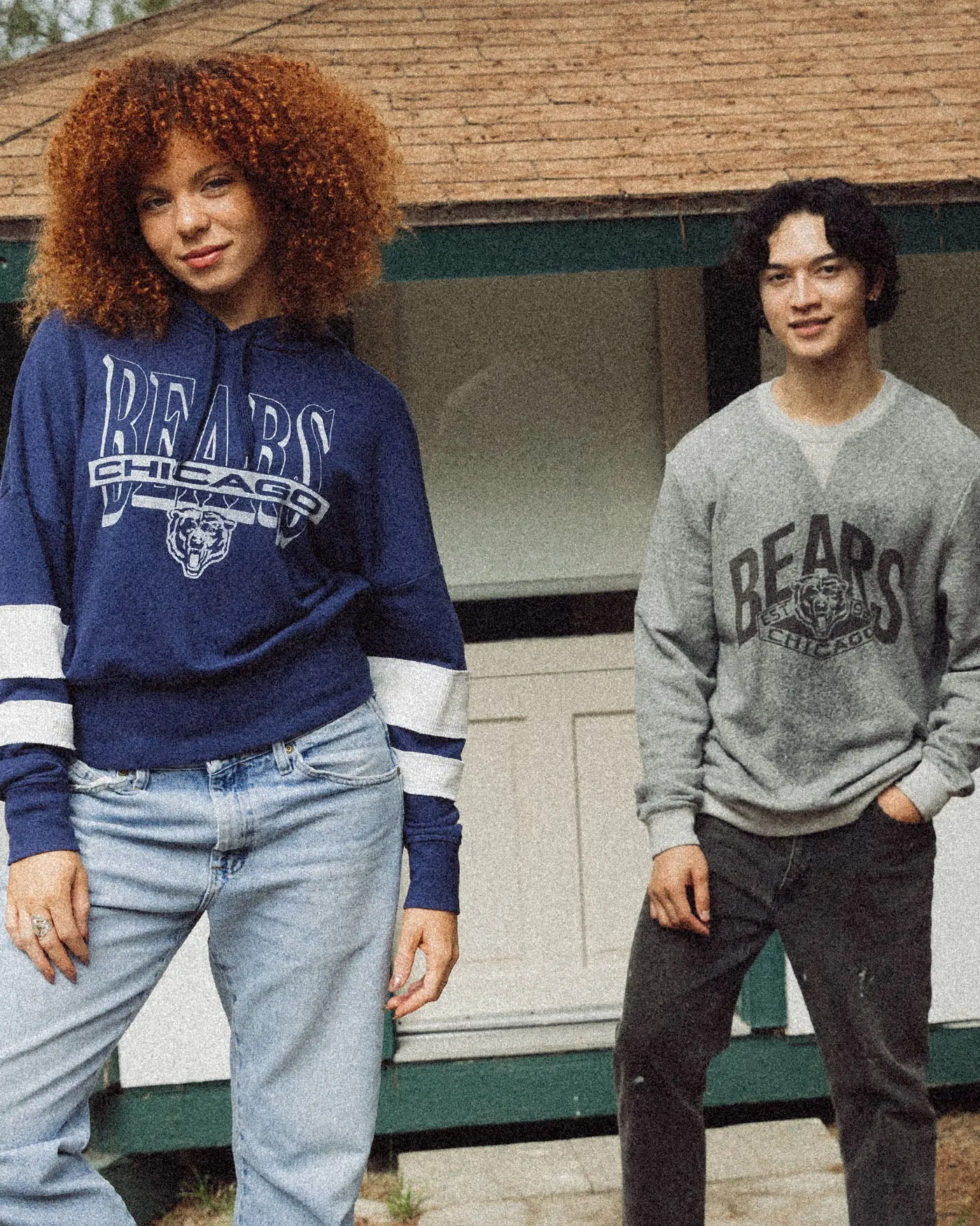 Women's Chicago Bears Stripe Hoodie sold by Junk Food Clothing product image thumbnail 2