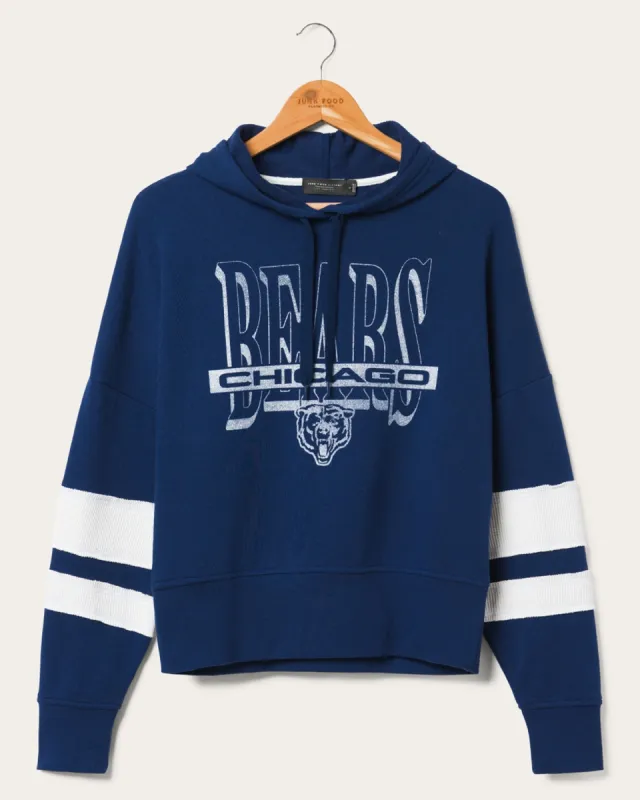 Women's Chicago Bears Stripe Hoodie sold by Junk Food Clothing