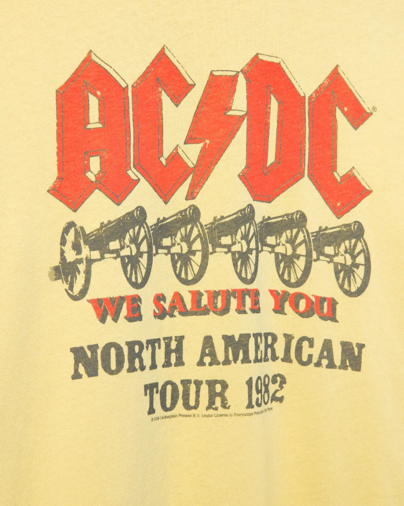 Women's AC/DC North American Tour 1982 Vintage Tee sold by Junk Food Clothing product image thumbnail 5