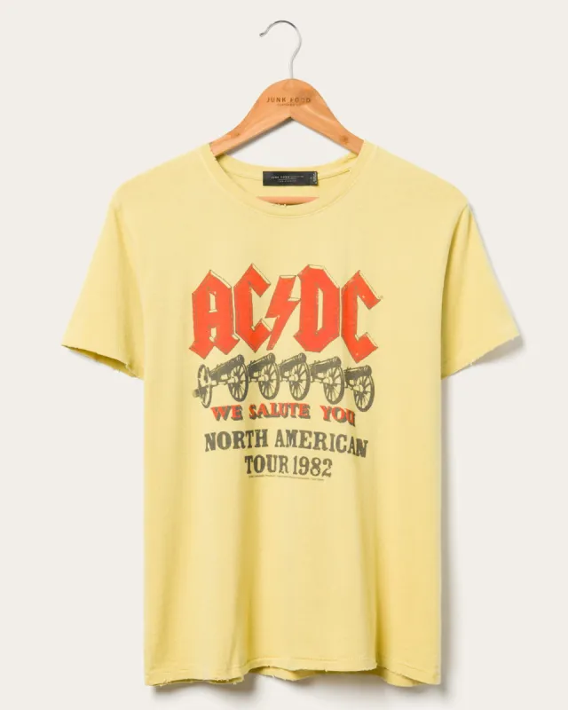 Women's AC/DC North American Tour 1982 Vintage Tee sold by Junk Food Clothing