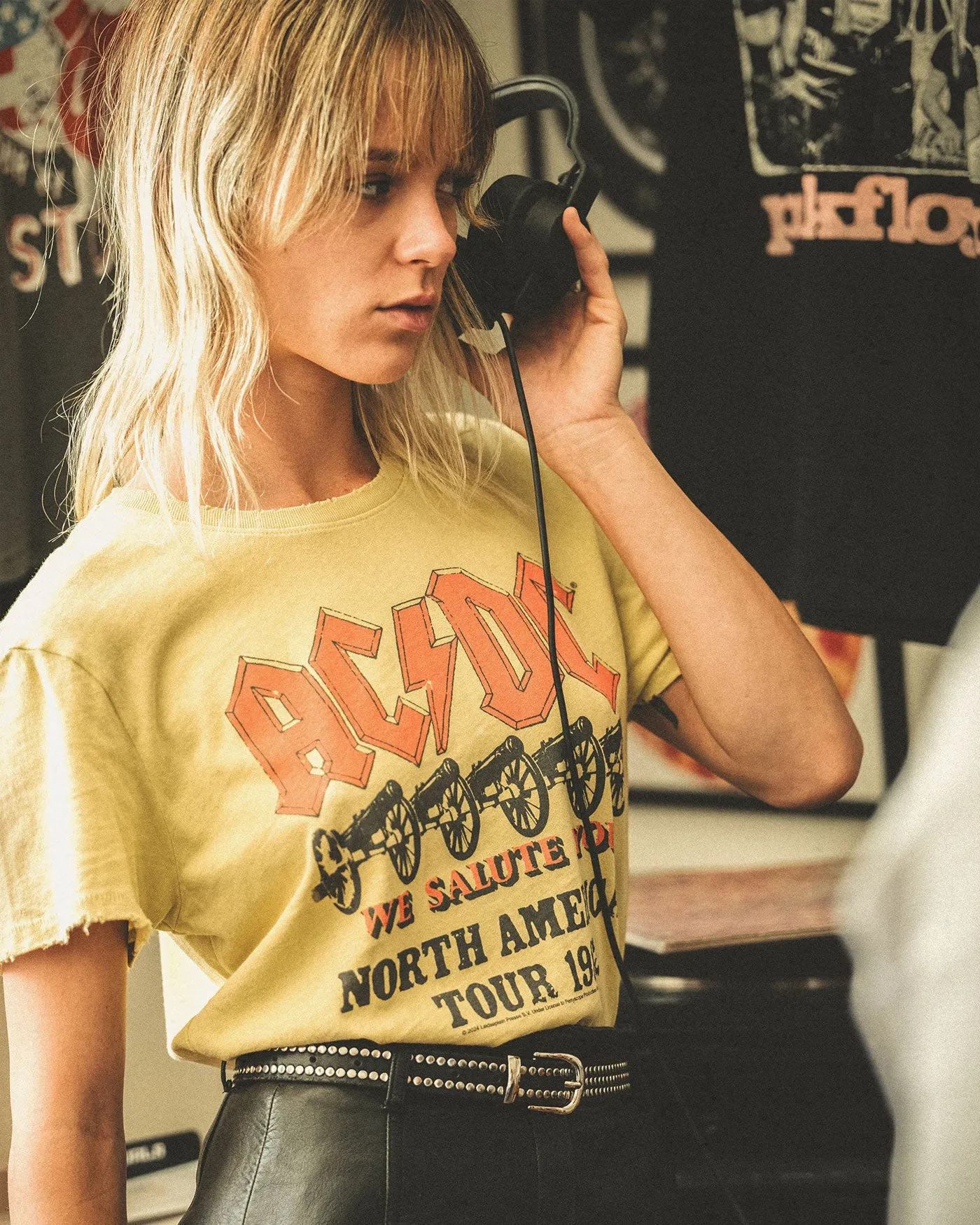 Women's AC/DC North American Tour 1982 Vintage Tee sold by Junk Food Clothing product image thumbnail 3