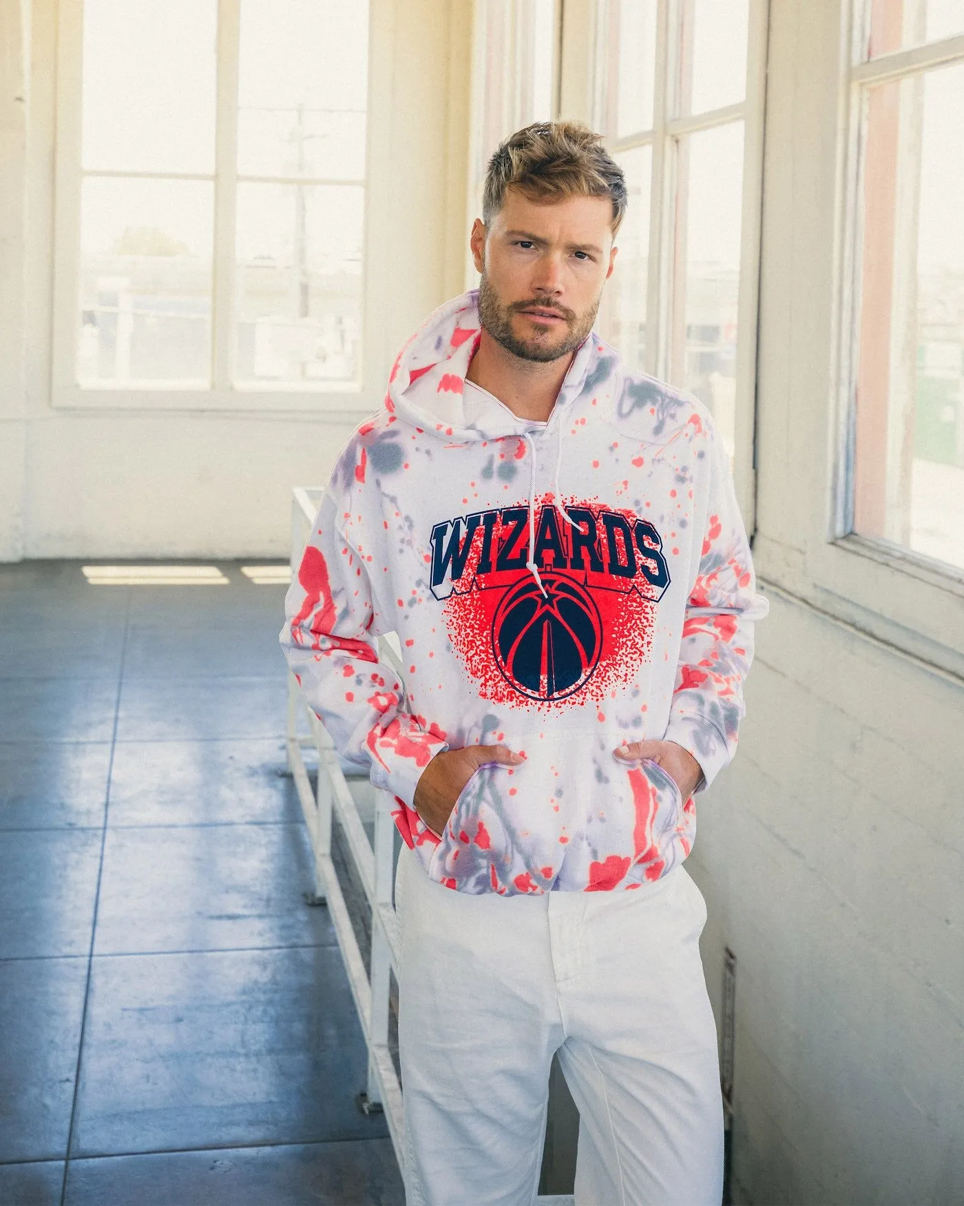 NBA Washington Wizards Tie Dye Hoodie sold by Junk Food Clothing product image thumbnail 2