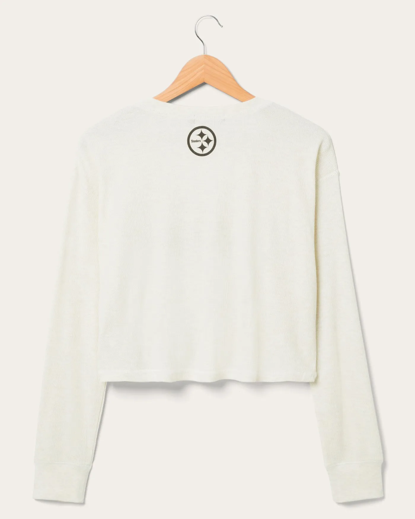 Women's Pittsburgh Steelers Sunday Crop Thermal sold by Junk Food Clothing product image thumbnail 4