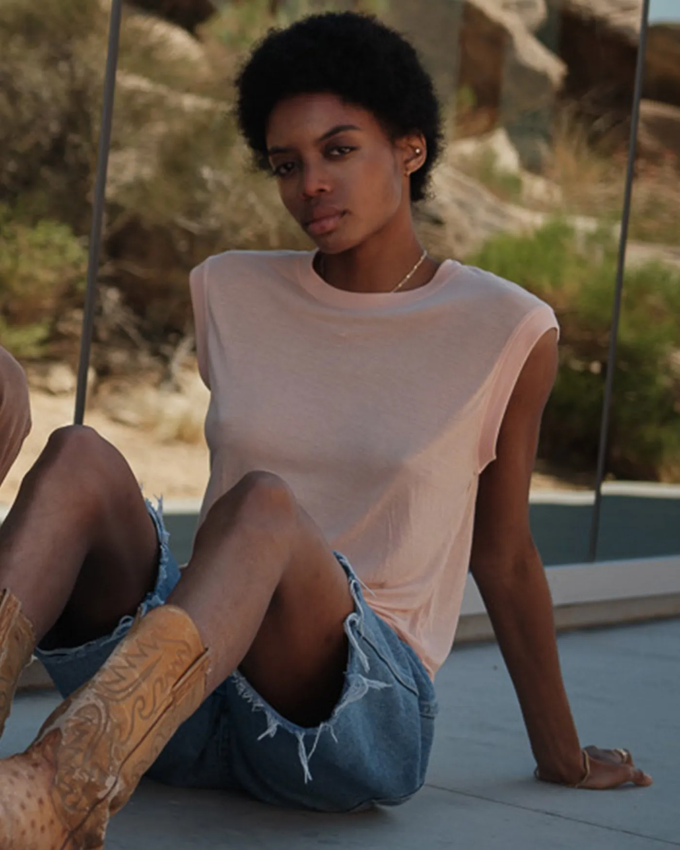 Women's Vintage Tissue Muscle Tank sold by Junk Food Clothing product image thumbnail 3