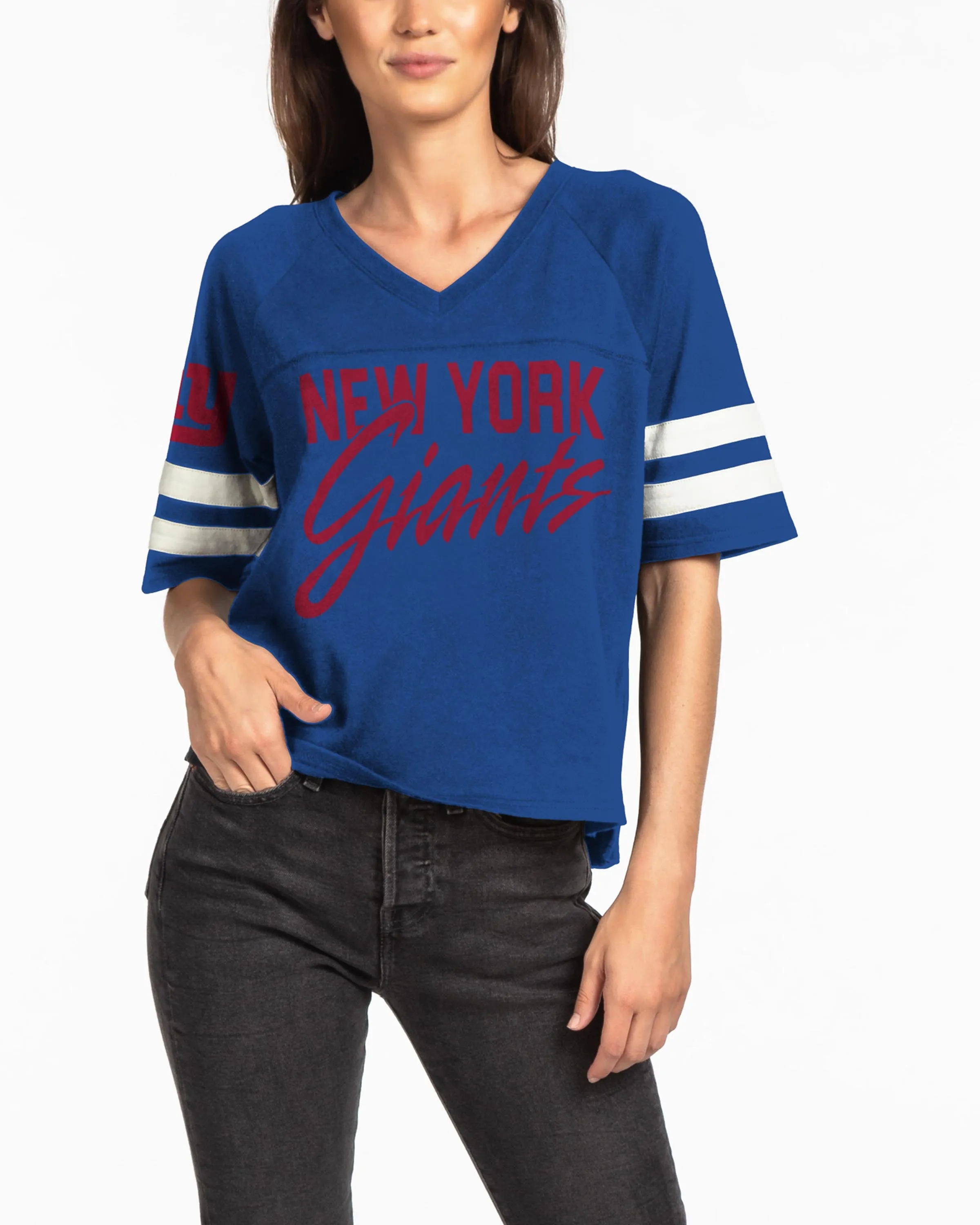 Women's Giants Vneck Tee sold by Junk Food Clothing