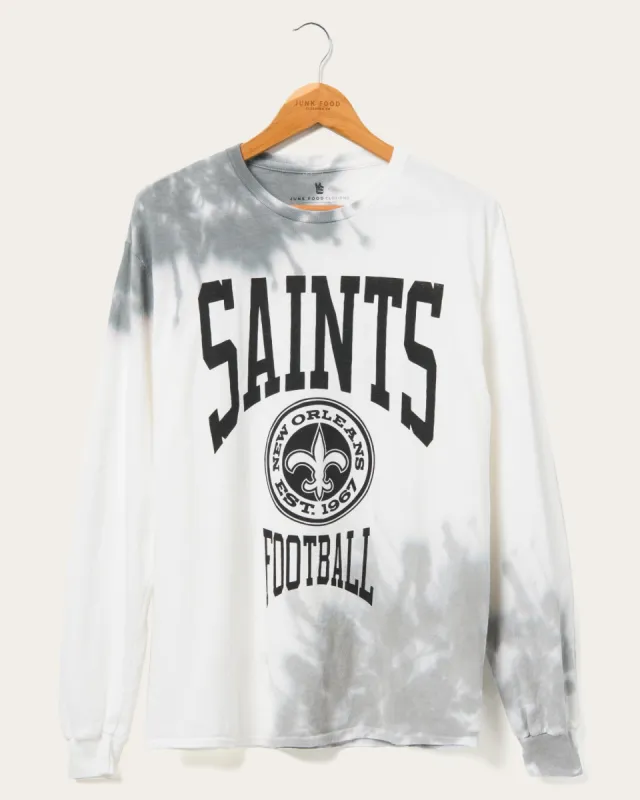 NFL New Orleans Saints Tie Dye Long Sleeve Flea Market Tee sold by Junk Food Clothing