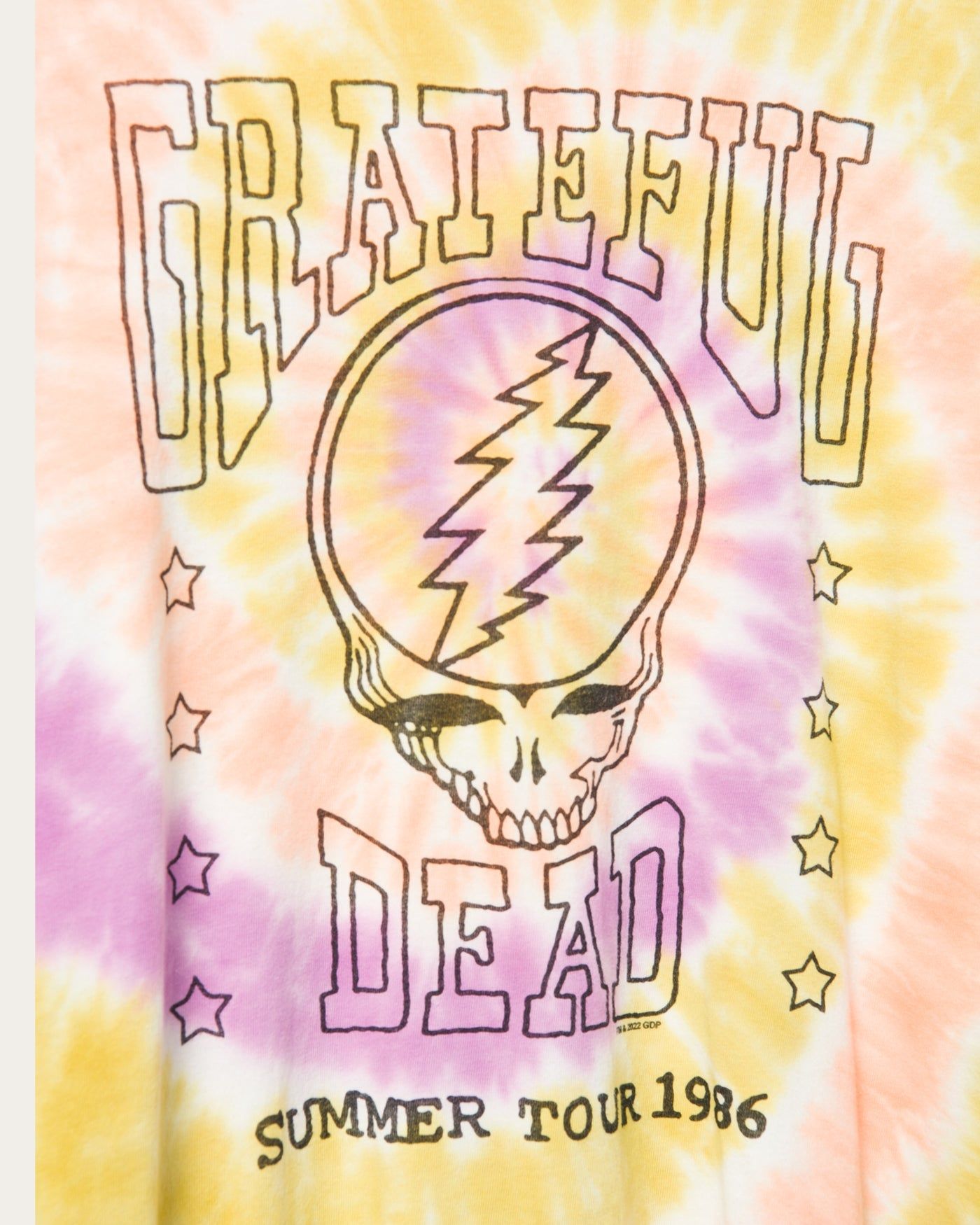 Women's Grateful Dead Summer Tour Tie Dye Vintage Tee sold by Junk Food Clothing product image thumbnail 5