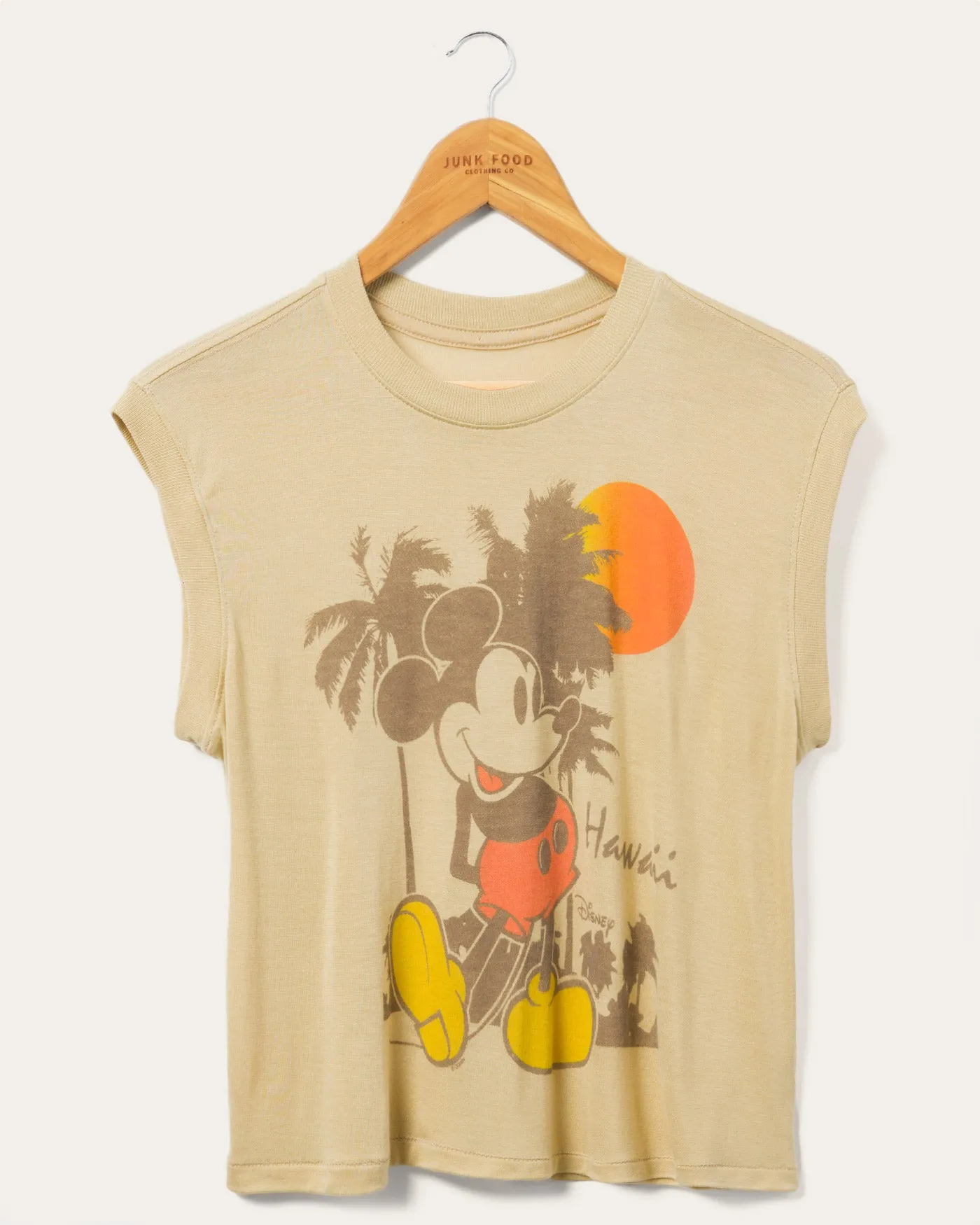 Women's Mickey Hawaii Vintage Tissue Tank sold by Junk Food Clothing