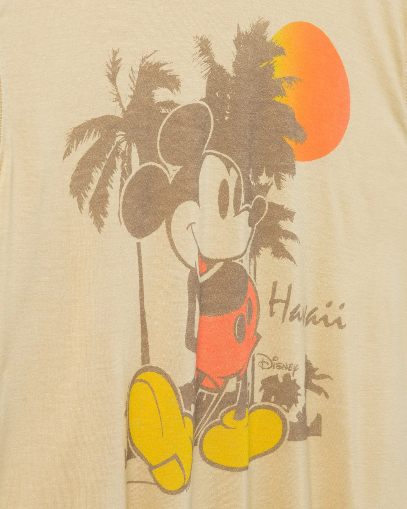 Women's Mickey Hawaii Vintage Tissue Tank sold by Junk Food Clothing product image thumbnail 4