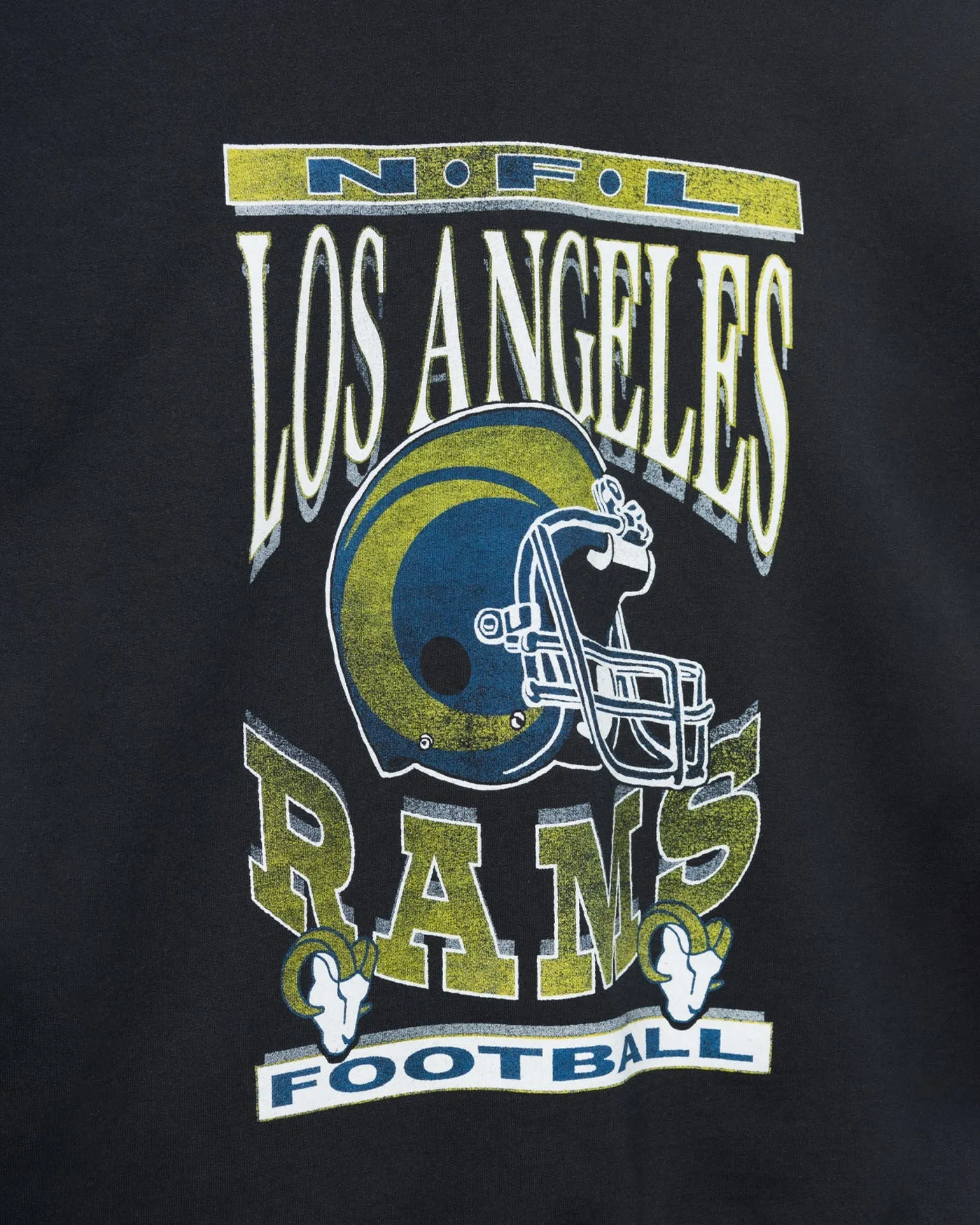 Los Angeles Rams Helmet Flea Market Crew sold by Junk Food Clothing product image thumbnail 3