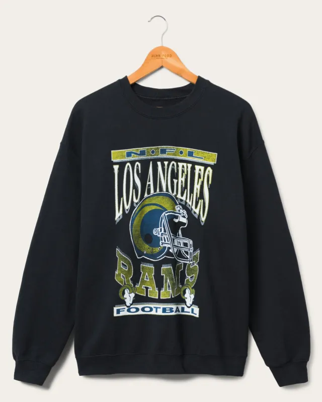 Los Angeles Rams Helmet Flea Market Crew sold by Junk Food Clothing