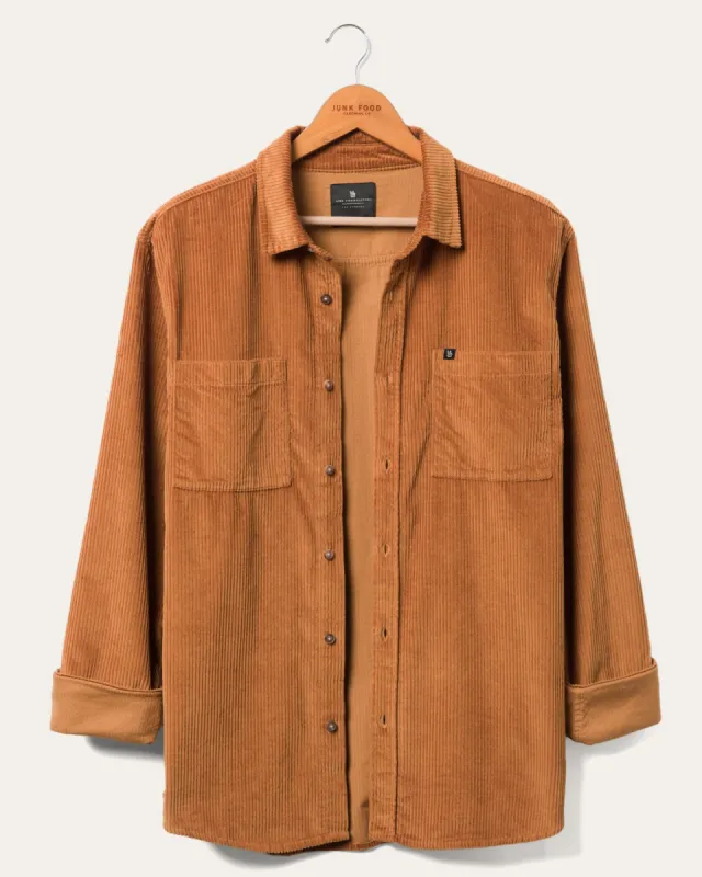 Thom Oversized Long Sleeve Cord Shirt sold by Junk Food Clothing