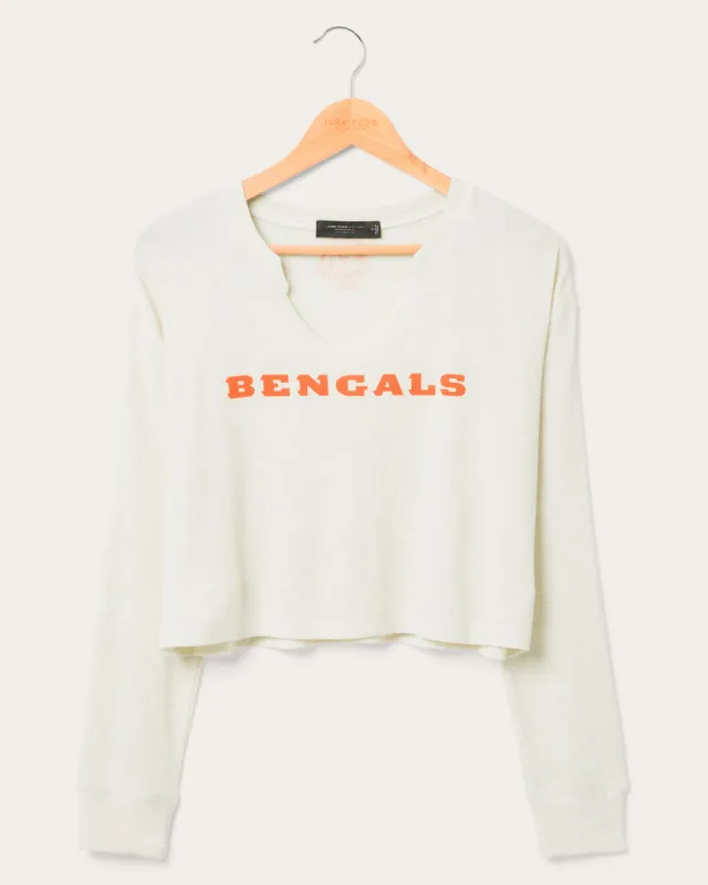 Women's Cincinnati Bengals Sunday Crop Thermal sold by Junk Food Clothing