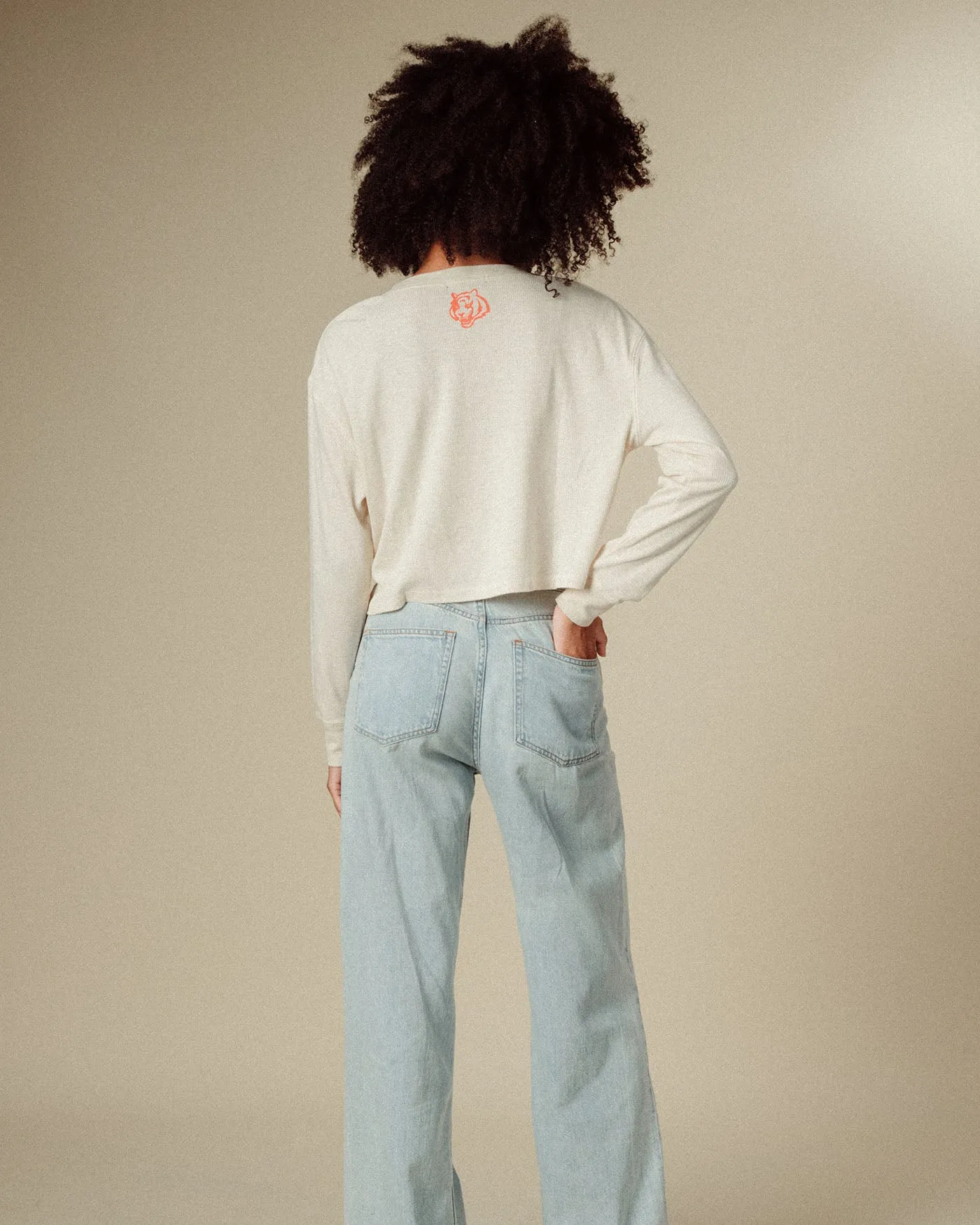 Women's Cincinnati Bengals Sunday Crop Thermal sold by Junk Food Clothing product image thumbnail 3