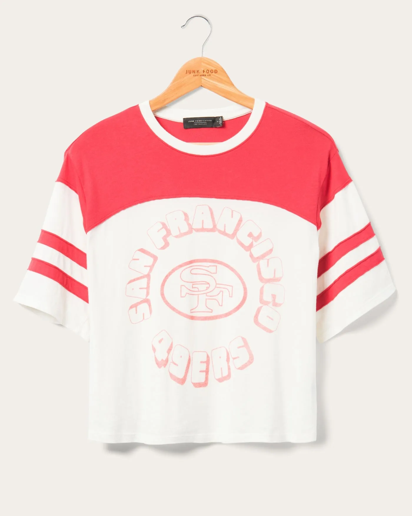 Womens 49ers Hail Mary Tee sold by Junk Food Clothing