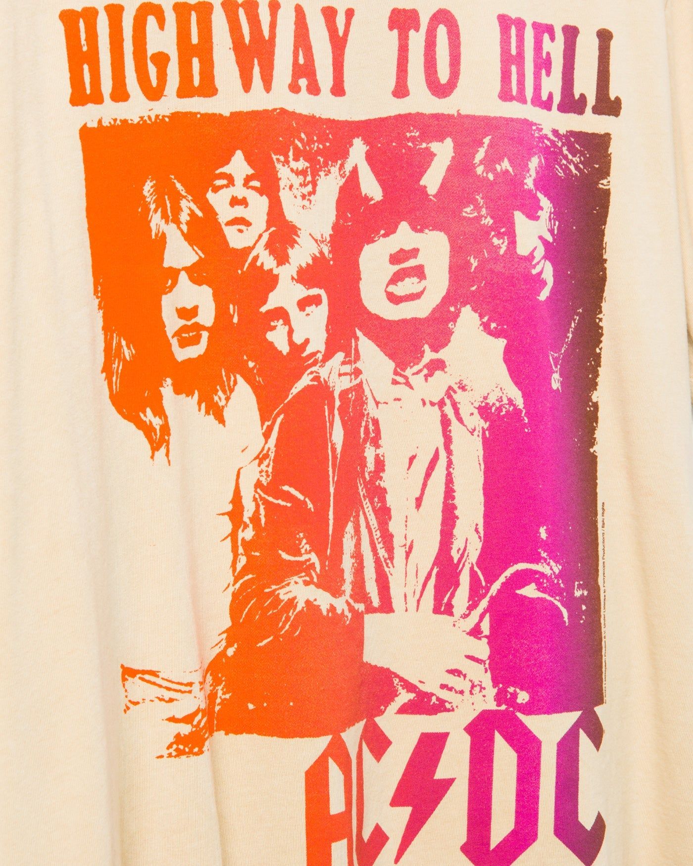 AC/DC Highway Vintage Tee sold by Junk Food Clothing product image thumbnail 4