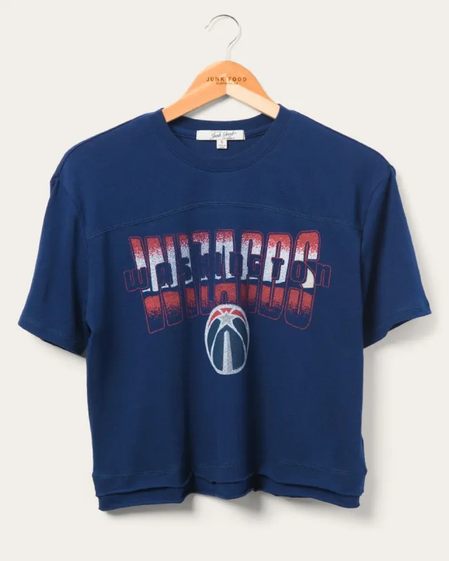 Women's Wizards Courtside Cropped Tee sold by Junk Food Clothing
