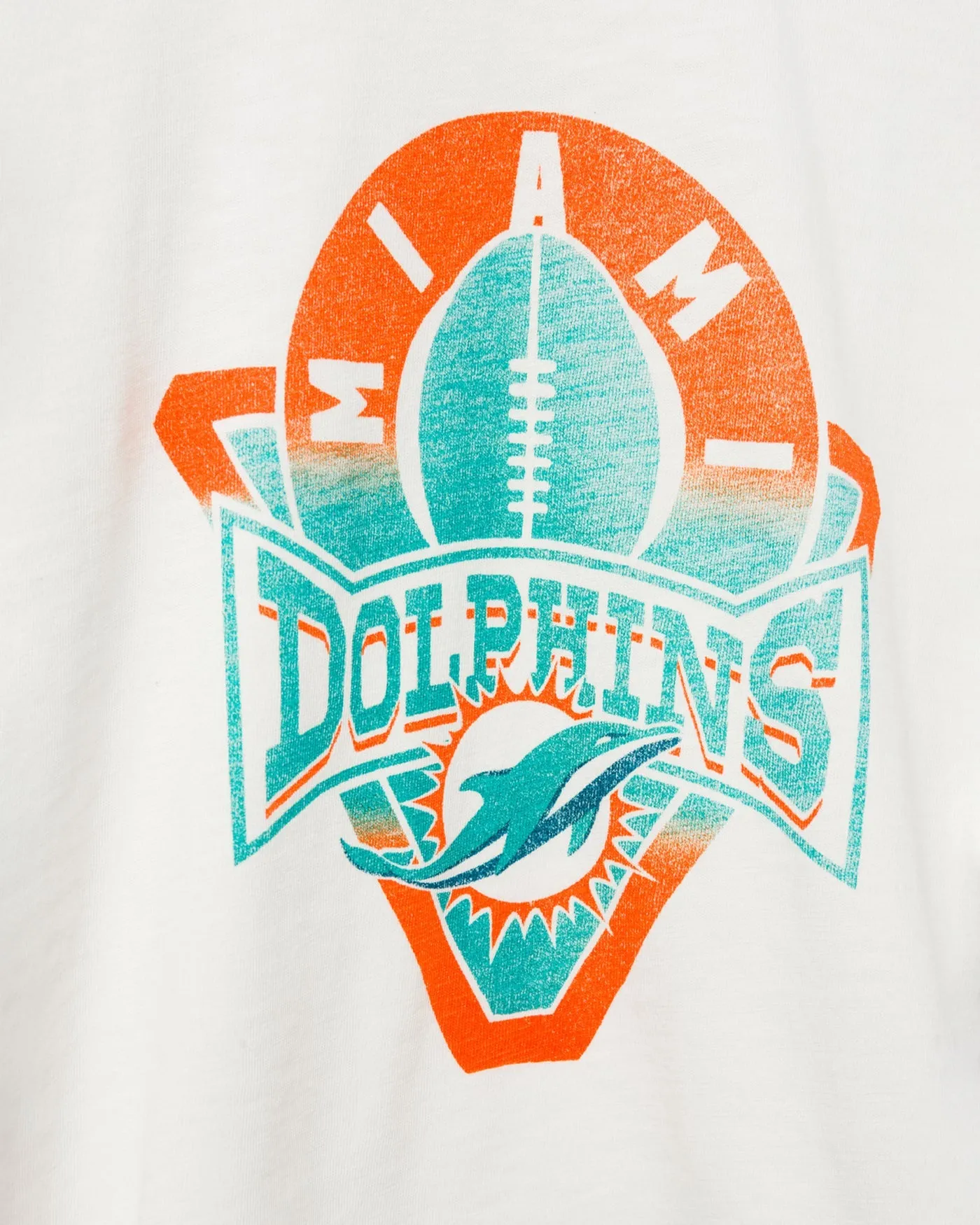 Women's Miami Dolphins Mock Neck Crop Tee sold by Junk Food Clothing product image thumbnail 3