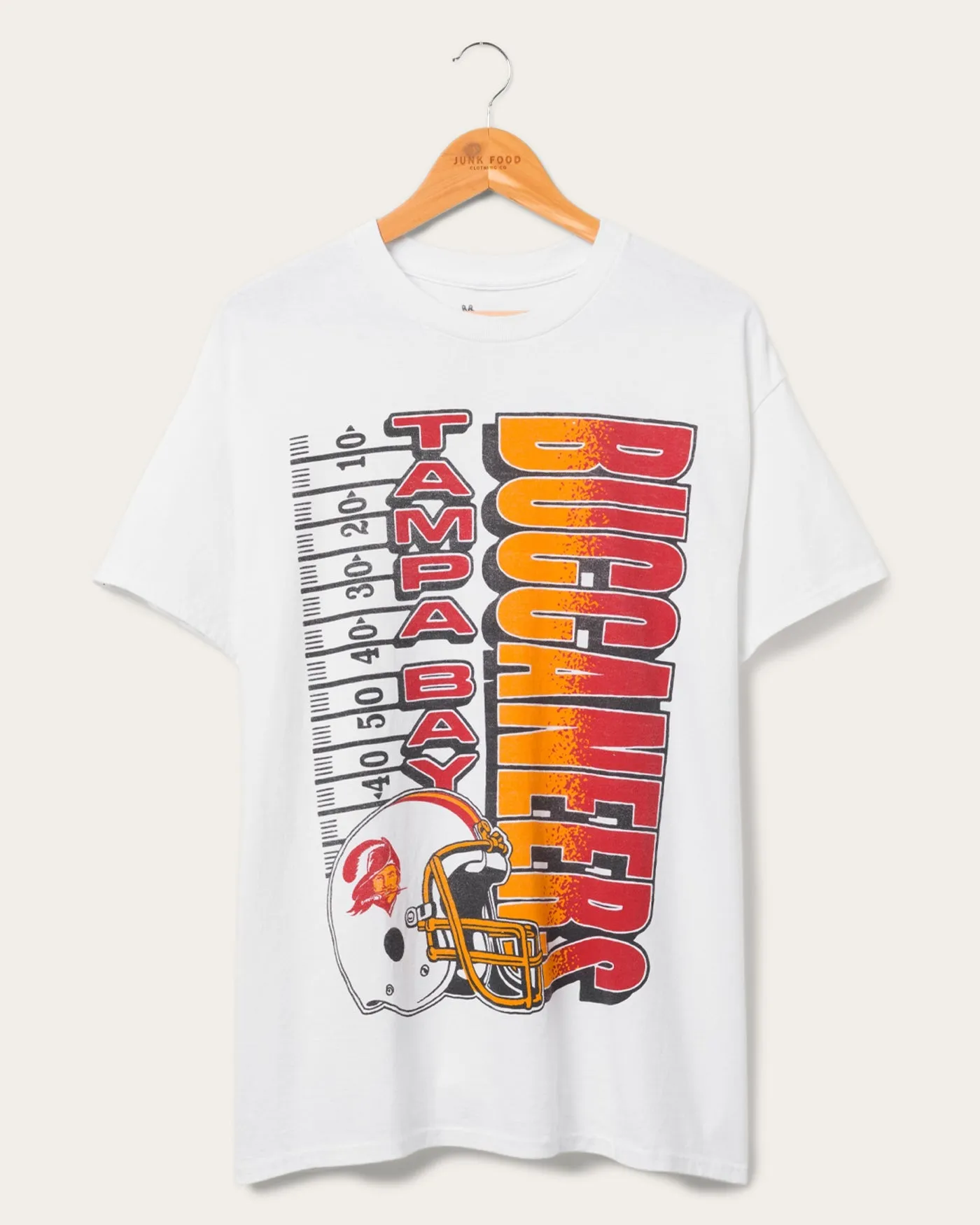 Tampa Bay Buccaneers Yardage Flea Market Tee sold by Junk Food Clothing
