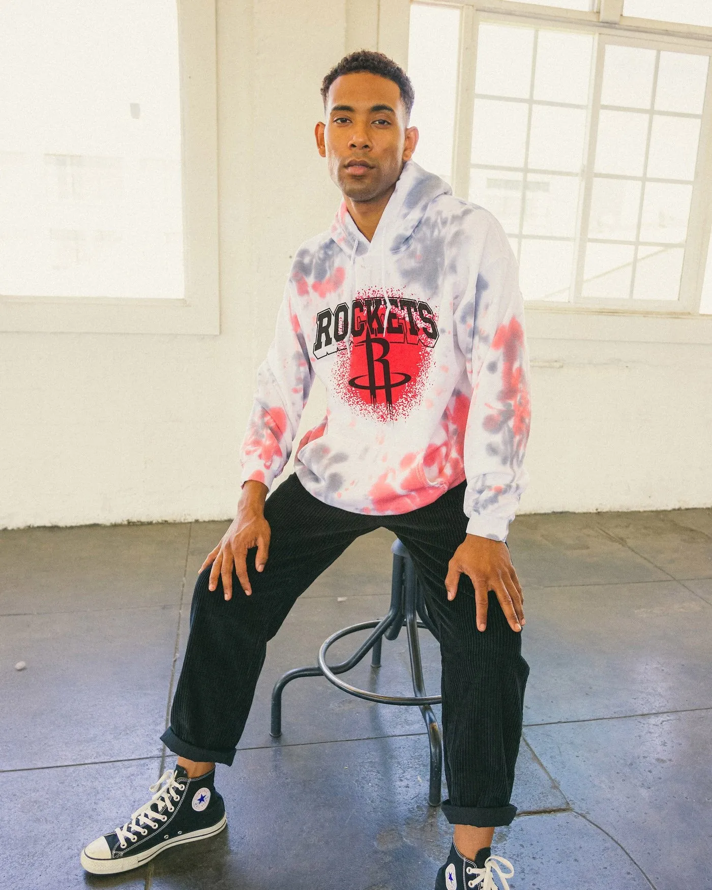 NBA Houston Rockets Tie Dye Hoodie sold by Junk Food Clothing product image thumbnail 2