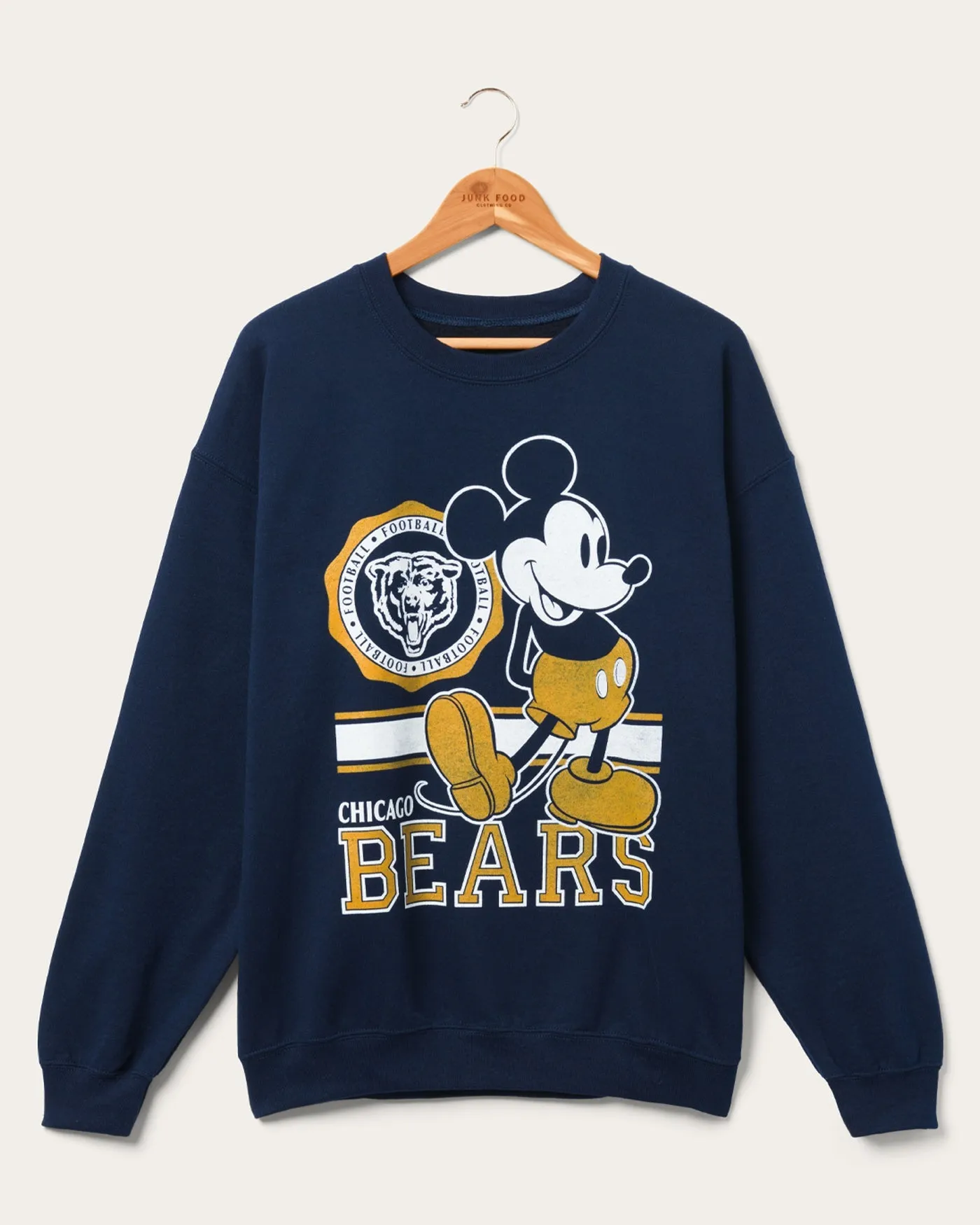 Chicago Bears Mickey Crew Fleece sold by Junk Food Clothing