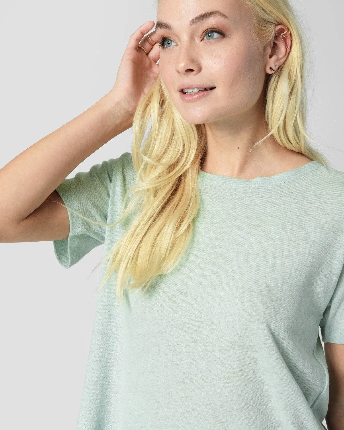 WOMENS CROP LINEN TEE *SALE* sold by Junk Food Clothing product image thumbnail 3