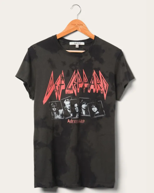 Women's Def Leppard Tie Dye Vintage Tee made by Junk Food Clothing