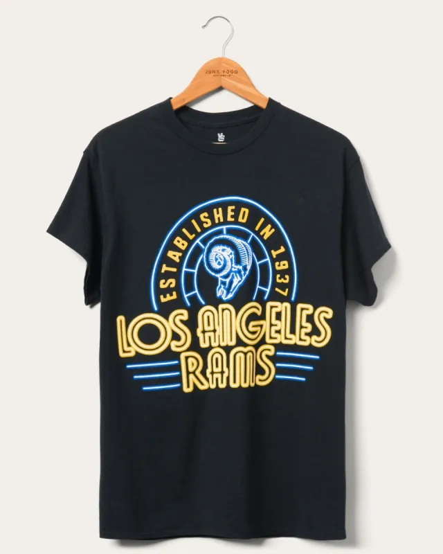 Rams Neon Glow Tee sold by Junk Food Clothing