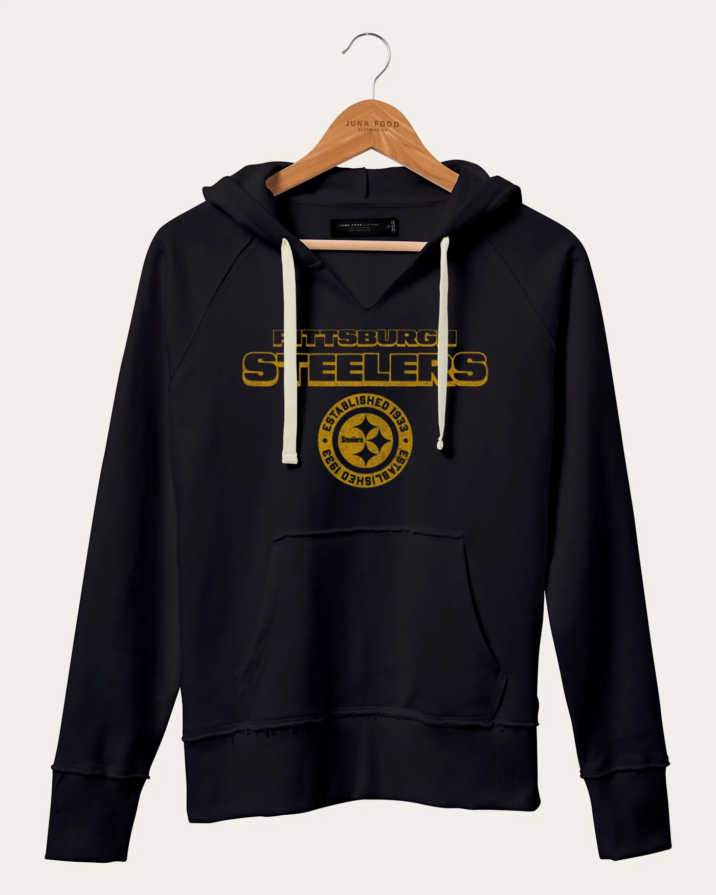 Women's NFL Pittsburgh Steelers Raw Edge Hoodie sold by Junk Food Clothing