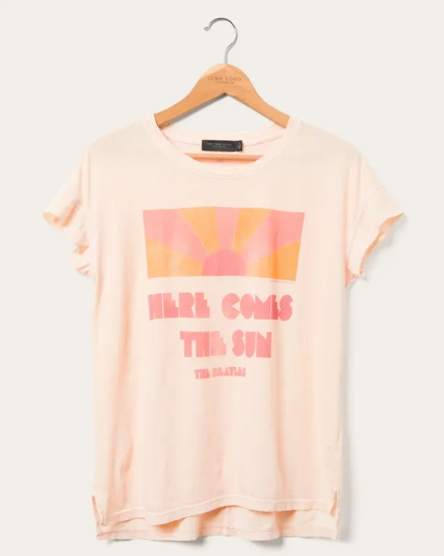 Women's The Beatles Here Comes the Sun Easy Tee sold by Junk Food Clothing