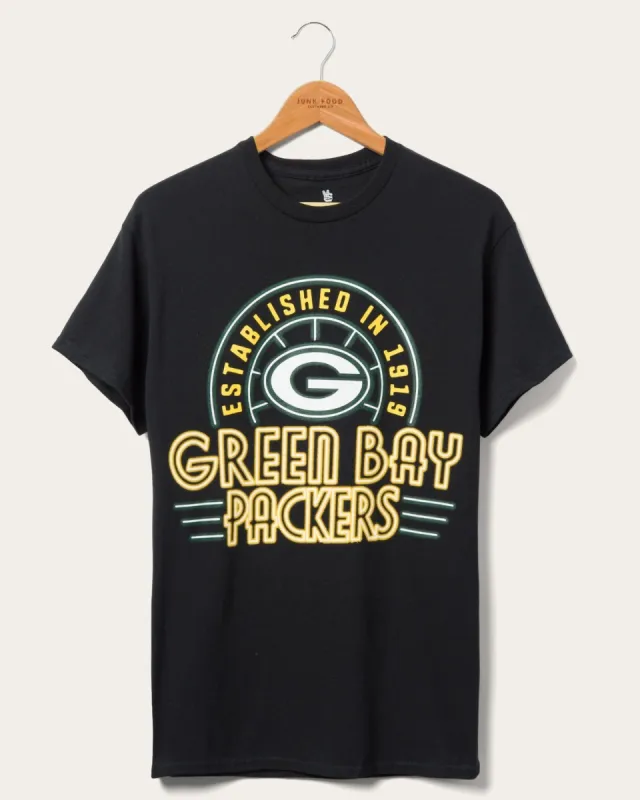 Packers Neon Glow Tee sold by Junk Food Clothing