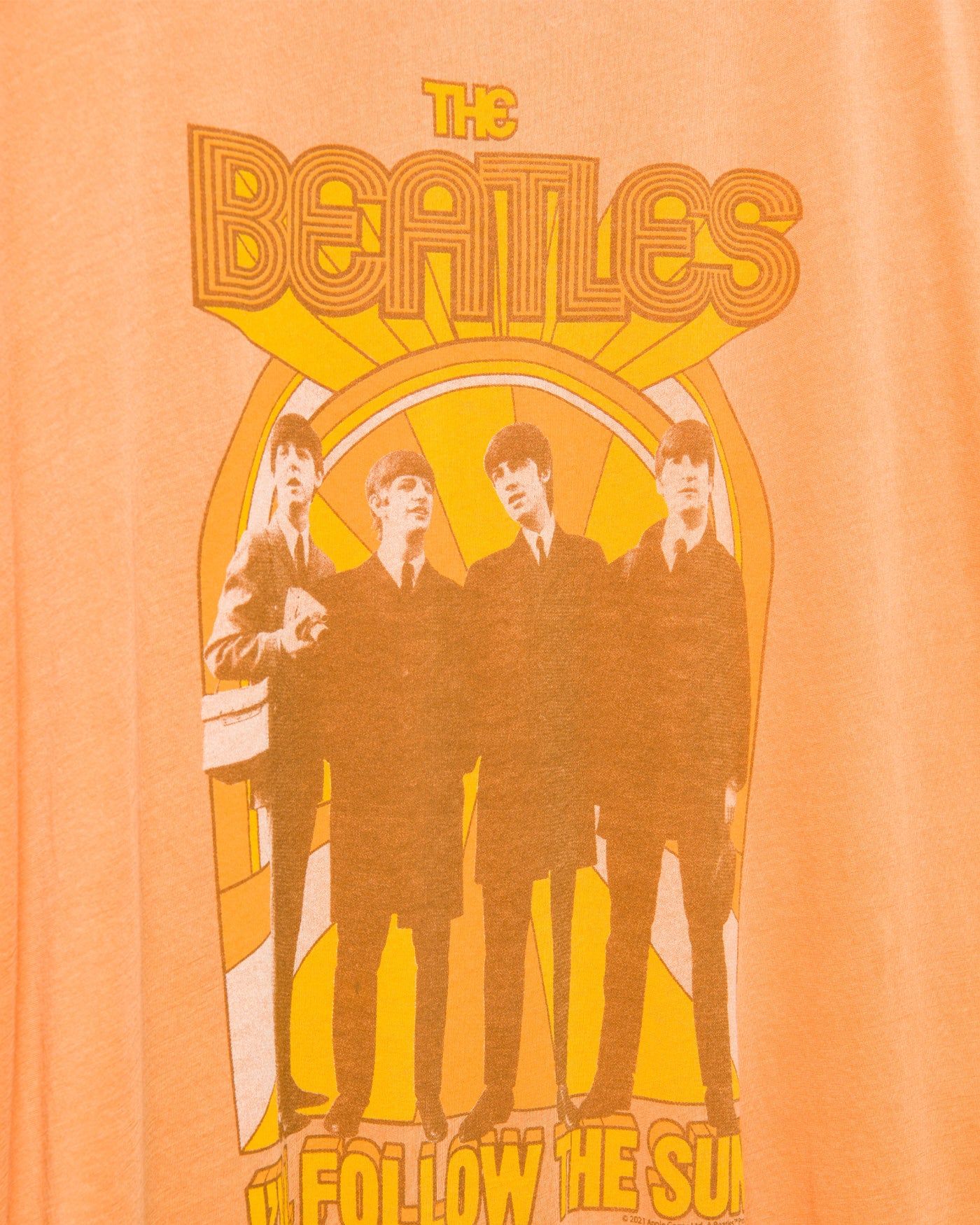 Women's The Beatles Follow the Sun Easy Tee sold by Junk Food Clothing product image thumbnail 4