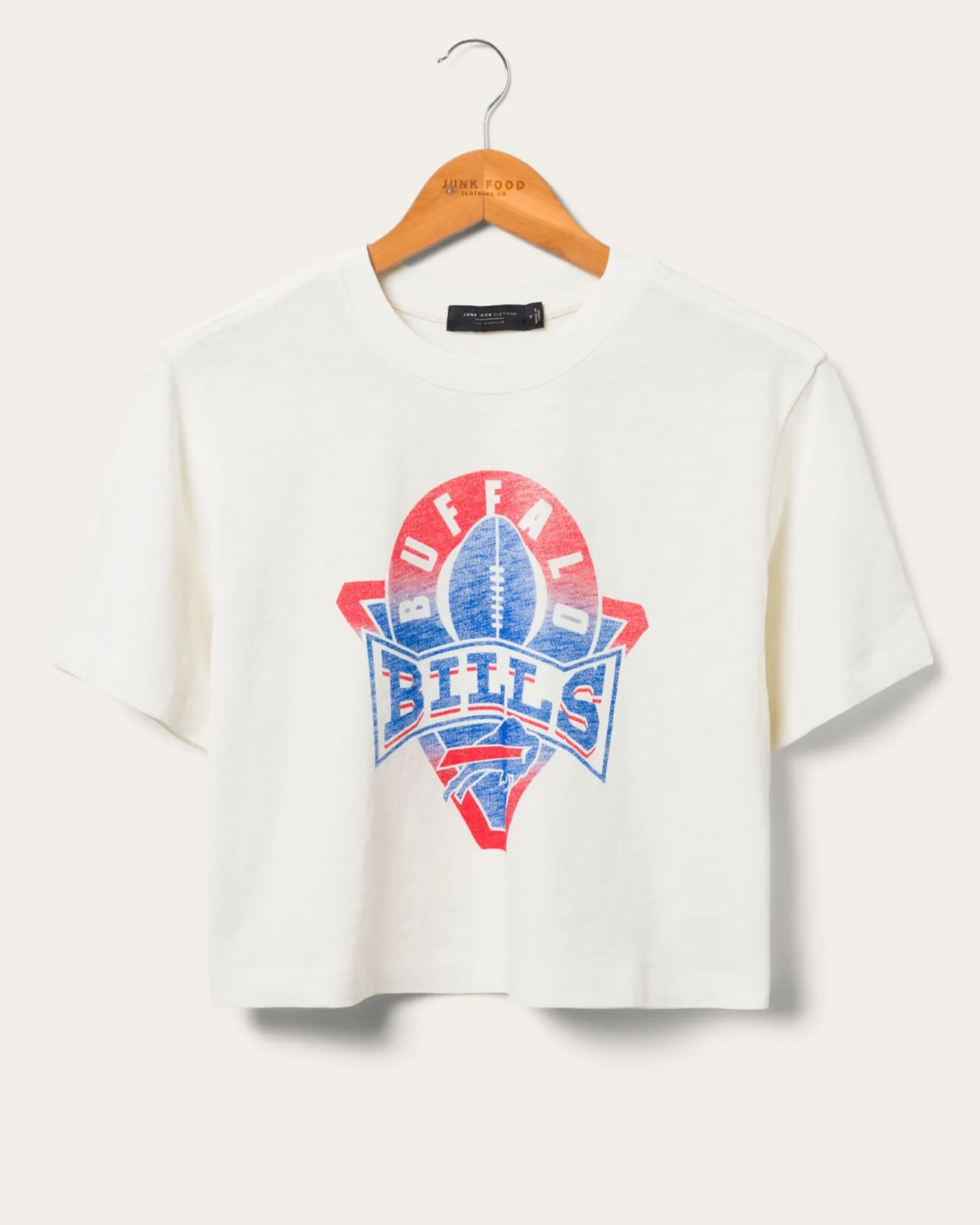 Women's Buffalo Bills Mock Neck Crop Tee sold by Junk Food Clothing