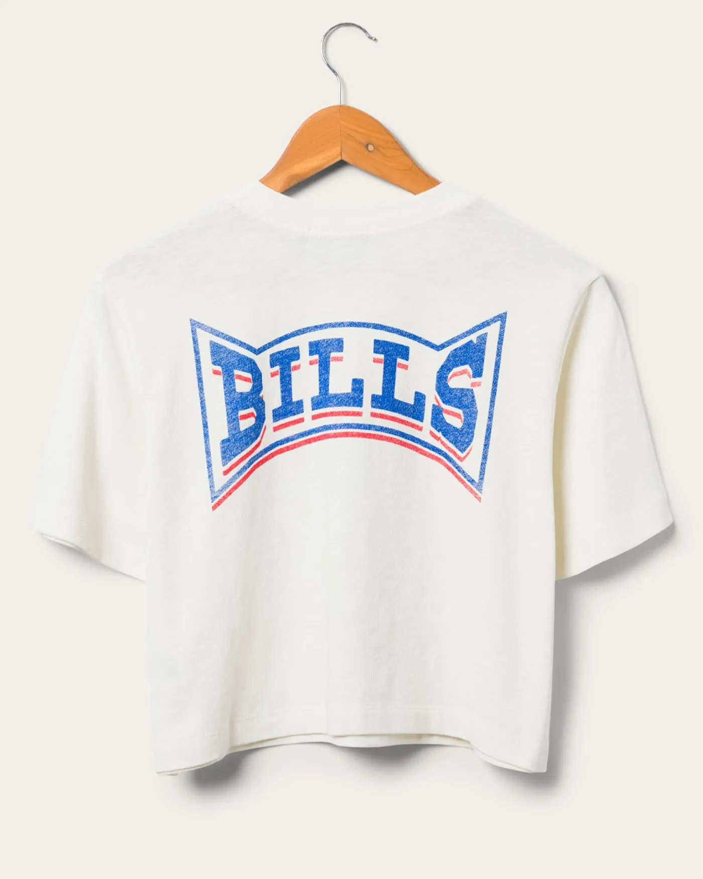 Women's Buffalo Bills Mock Neck Crop Tee sold by Junk Food Clothing product image thumbnail 2