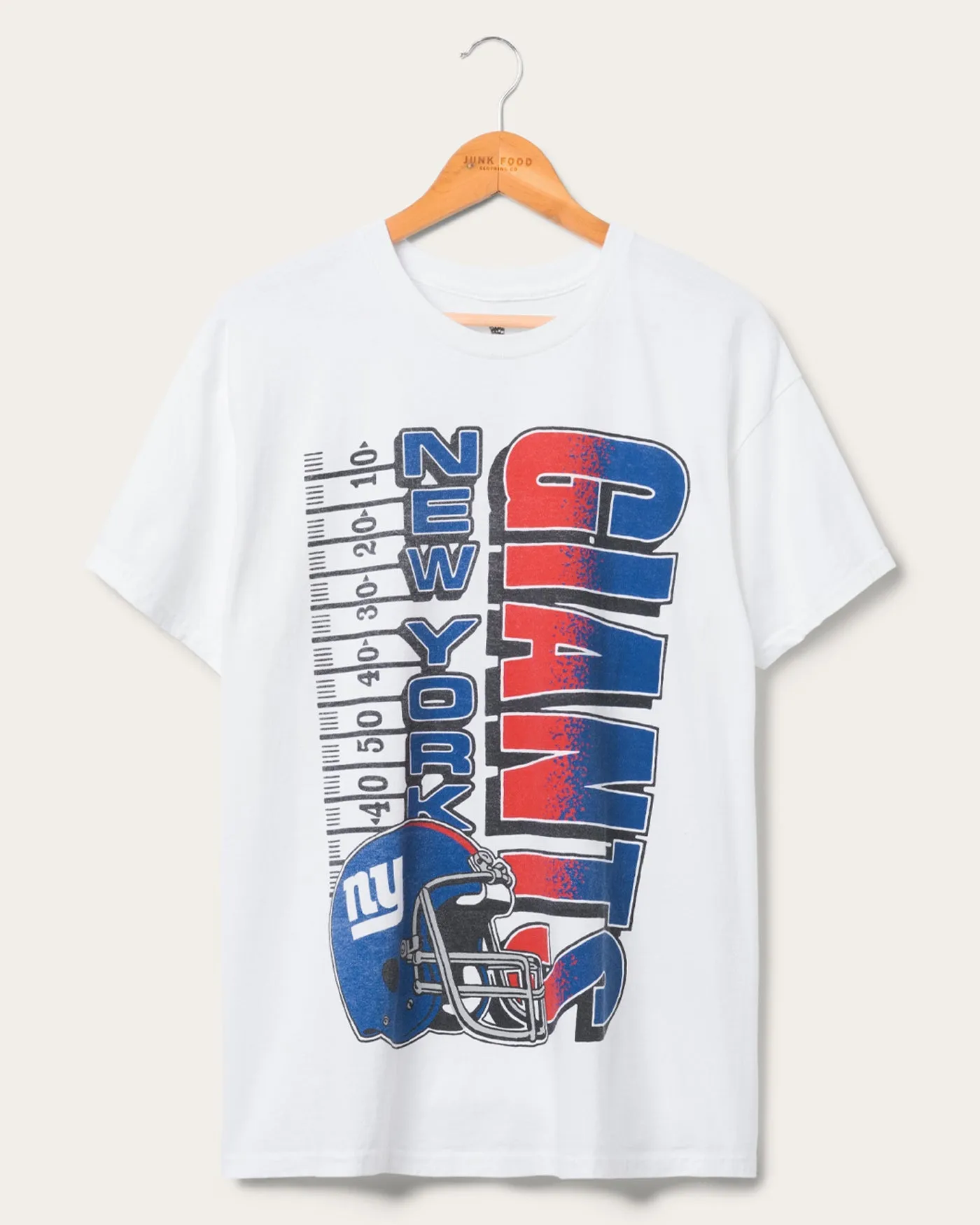 New York Giants Yardage Flea Market Tee sold by Junk Food Clothing