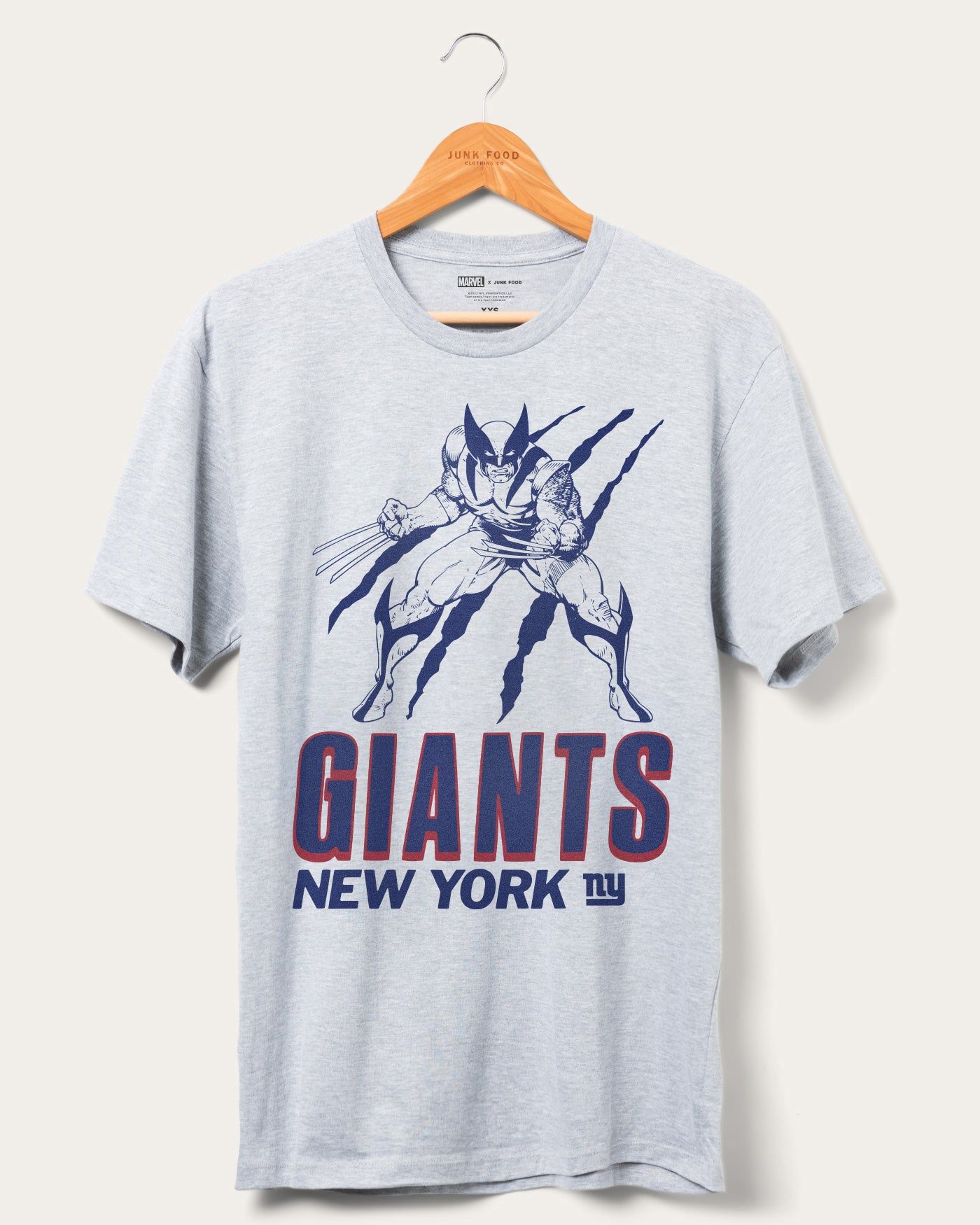 Giants Marvel Wolverine Slash Tee sold by Junk Food Clothing