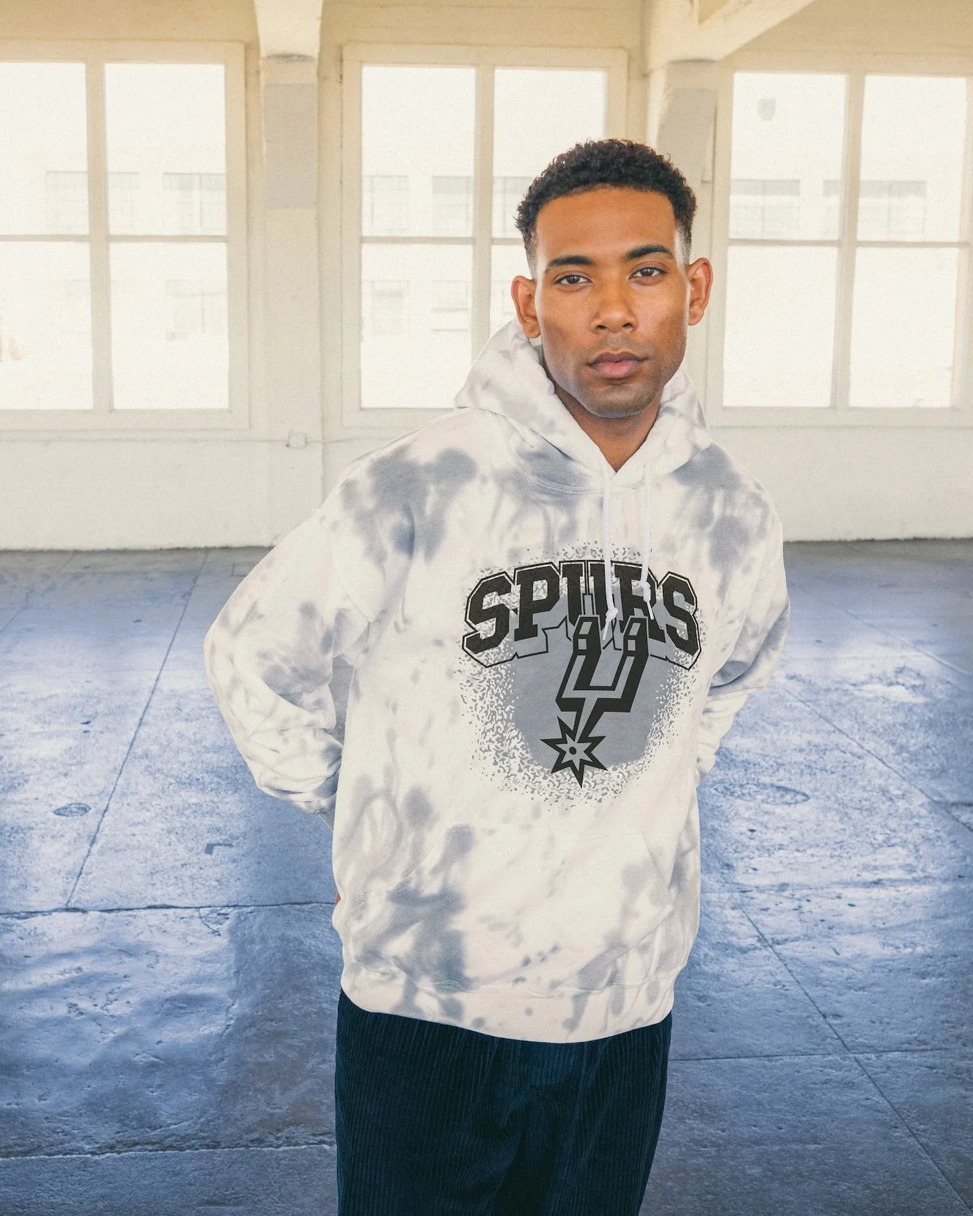 NBA San Antonio Spurs Tie Dye Hoodie sold by Junk Food Clothing product image thumbnail 2